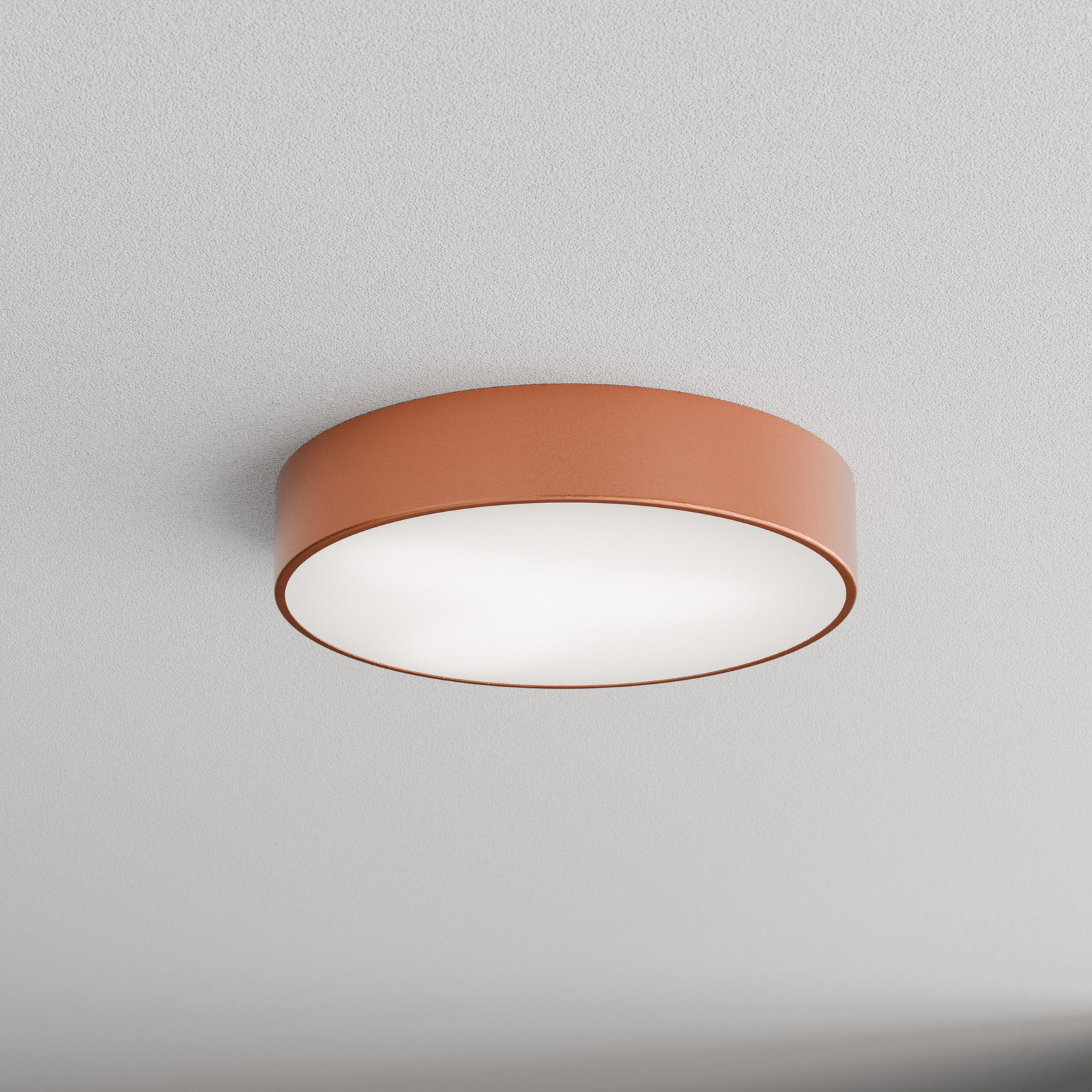 Deckenlampe Cleo 400, kupfer, Sensor, IP54, Ø 40 cm, Metall