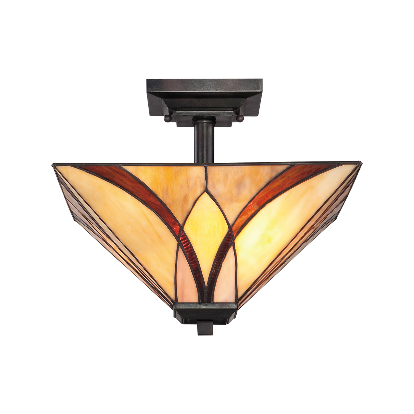 Asheville ceiling light Tiffany design, 30.5 cm