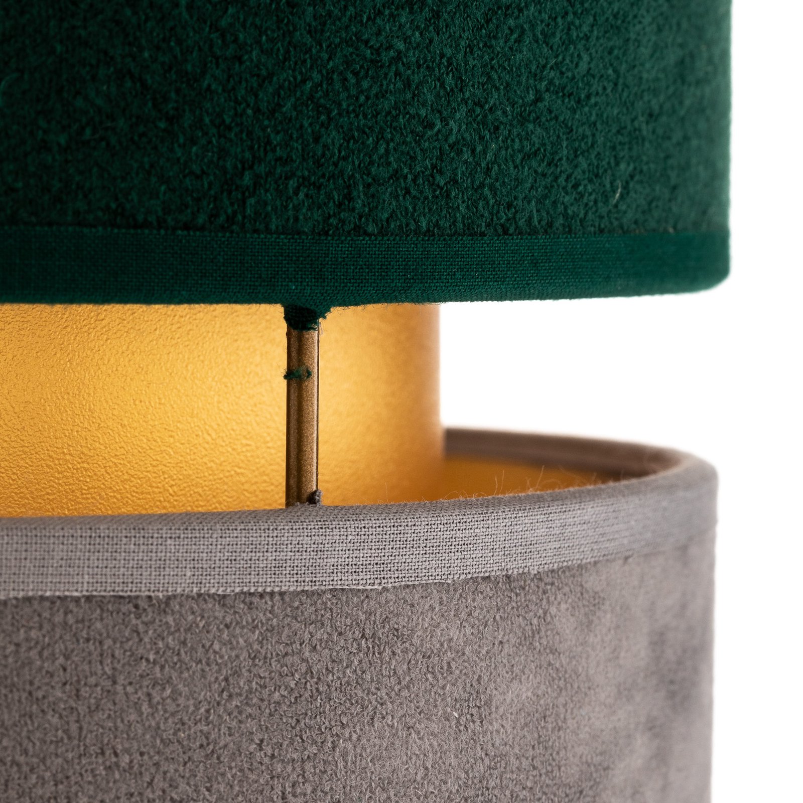Lampa stołowa Golden Duo szara/zielona/złota 30cm