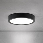 LED ceiling lamp Disc, black Ø 14 cm, CCT metal/plastic