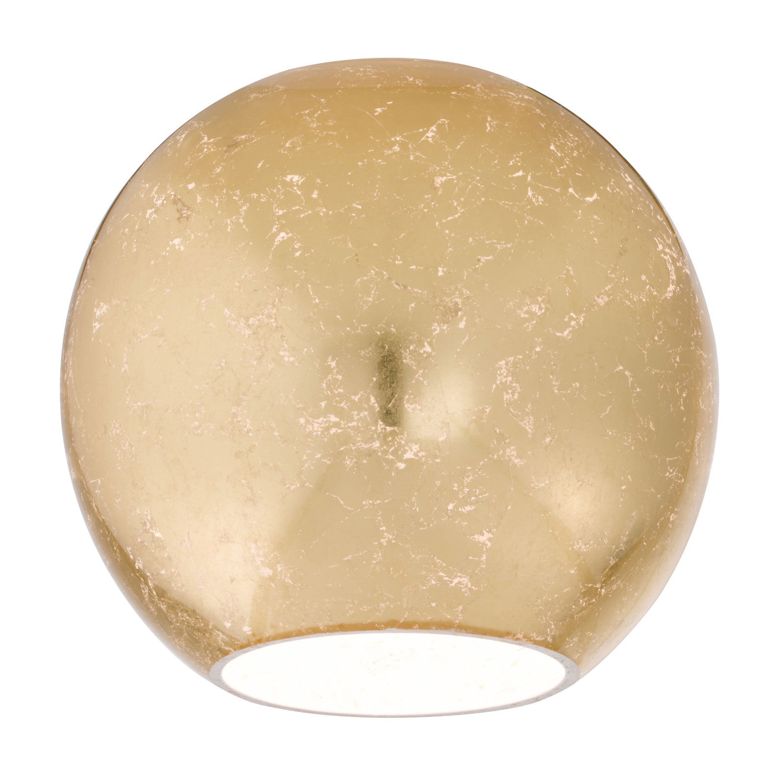 Fischer & Honsel 70095 lampshade gold leaf for 54891 pendant, for Living / Dining Room, glass, H: 16 cm