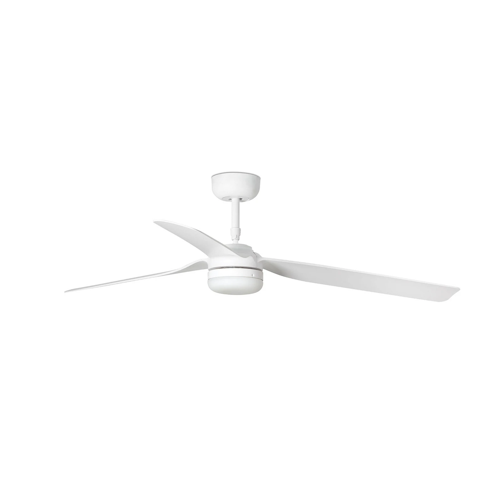 Ventilateur de plafond LED Punt M, blanc, courant continu, silencieux, Ø 130