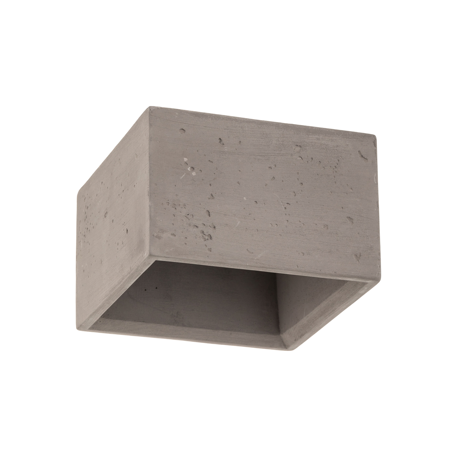 Stropní spot Solana beton hranatý jeden zdroj