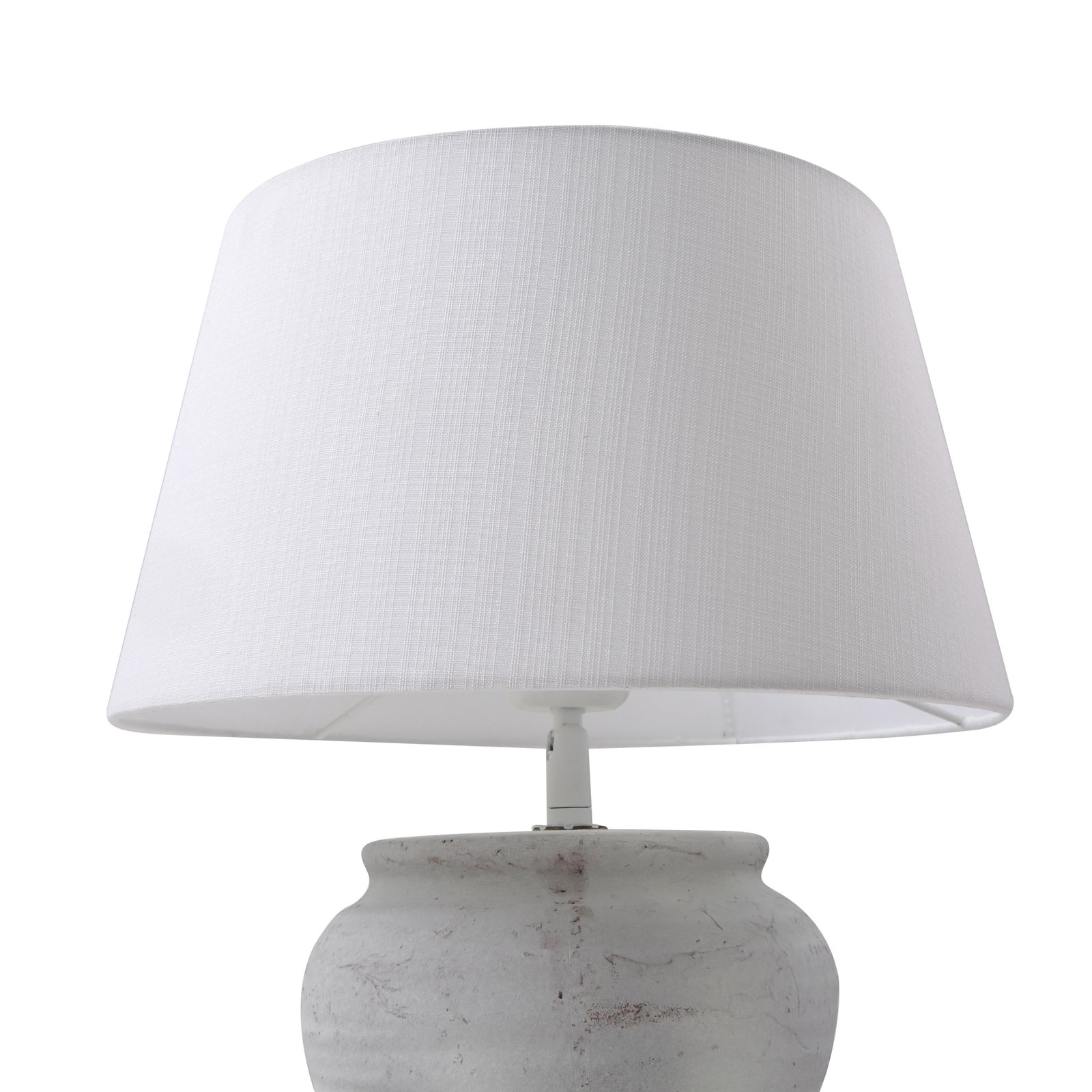 Lindby Aelith lámpara de mesa Ø 30 cm cerámica blanca