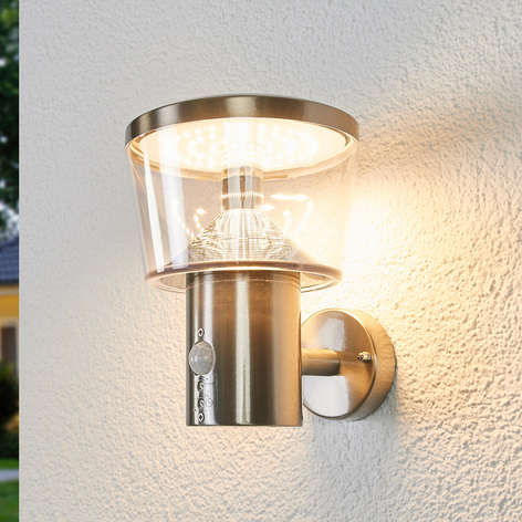 Sensor-utomhusvägglampa Antje med LED-ljuskällor