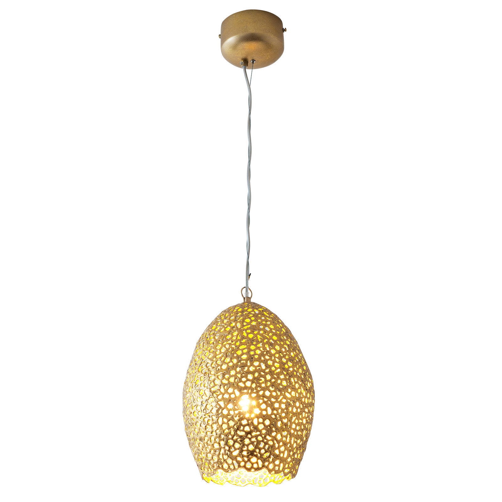 Pendelleuchte Cavalliere, gold