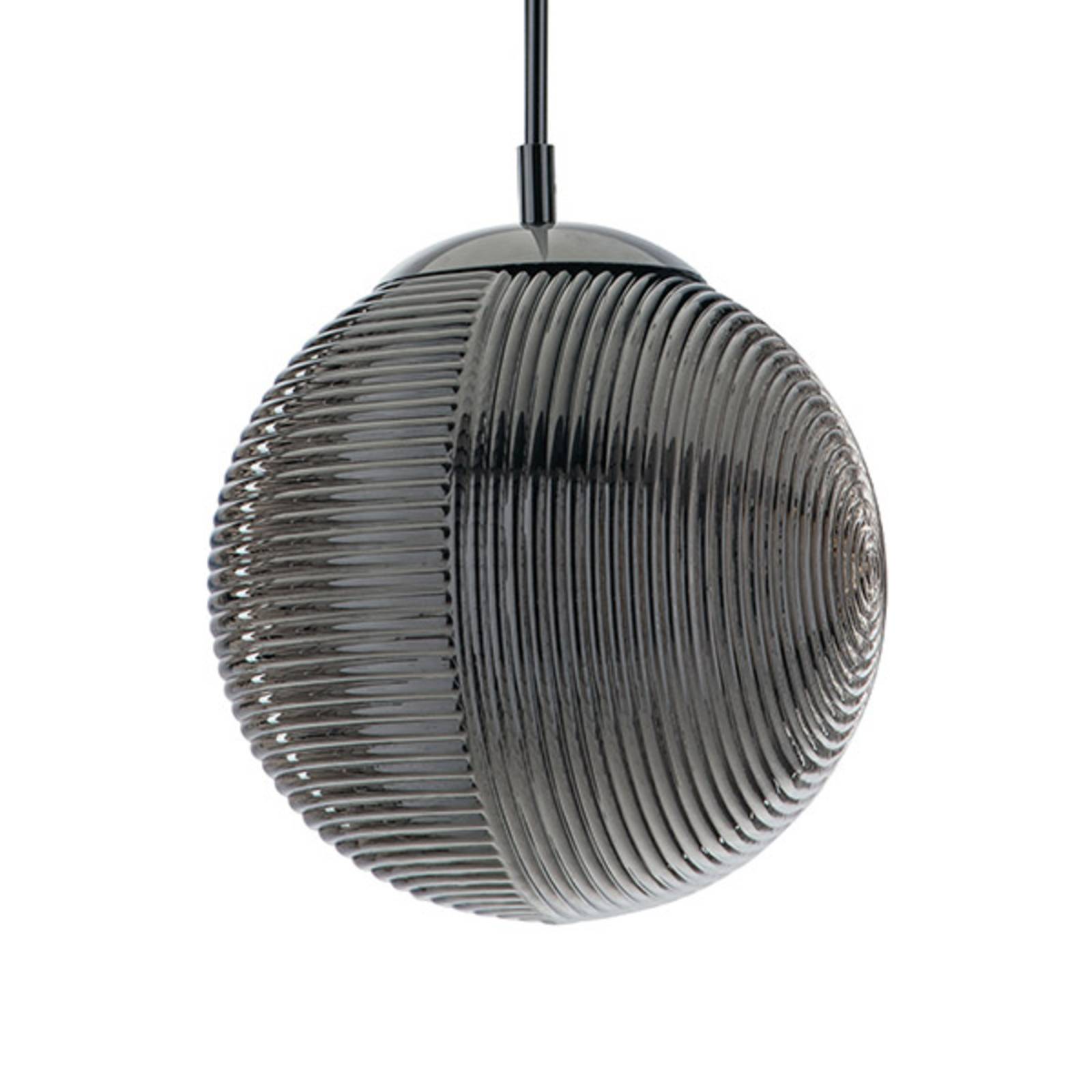 Hänglampa Greenwich, glas krom