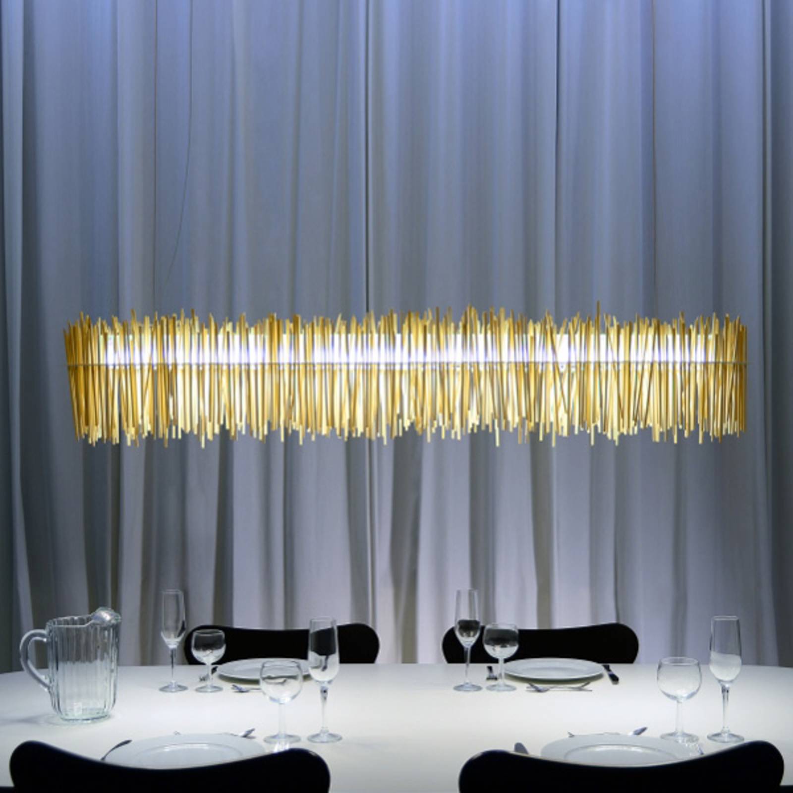 Van Chopsticks gemaakte LED hanglamp Hayashi