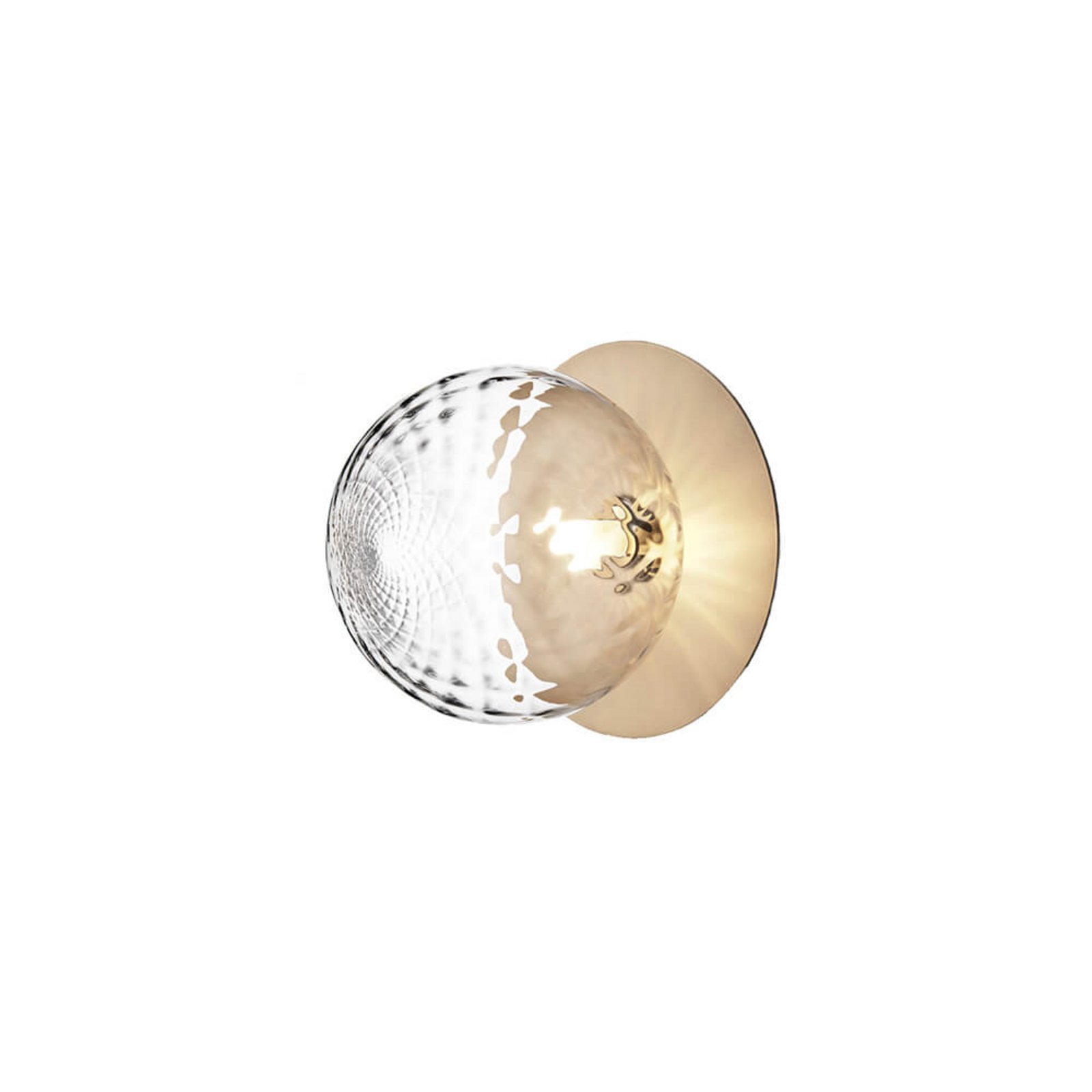 Liila 1 Nástenné Svietidlo/Stropné Lampa IP44 Large Nordic Gold/Optic Clear - Nu