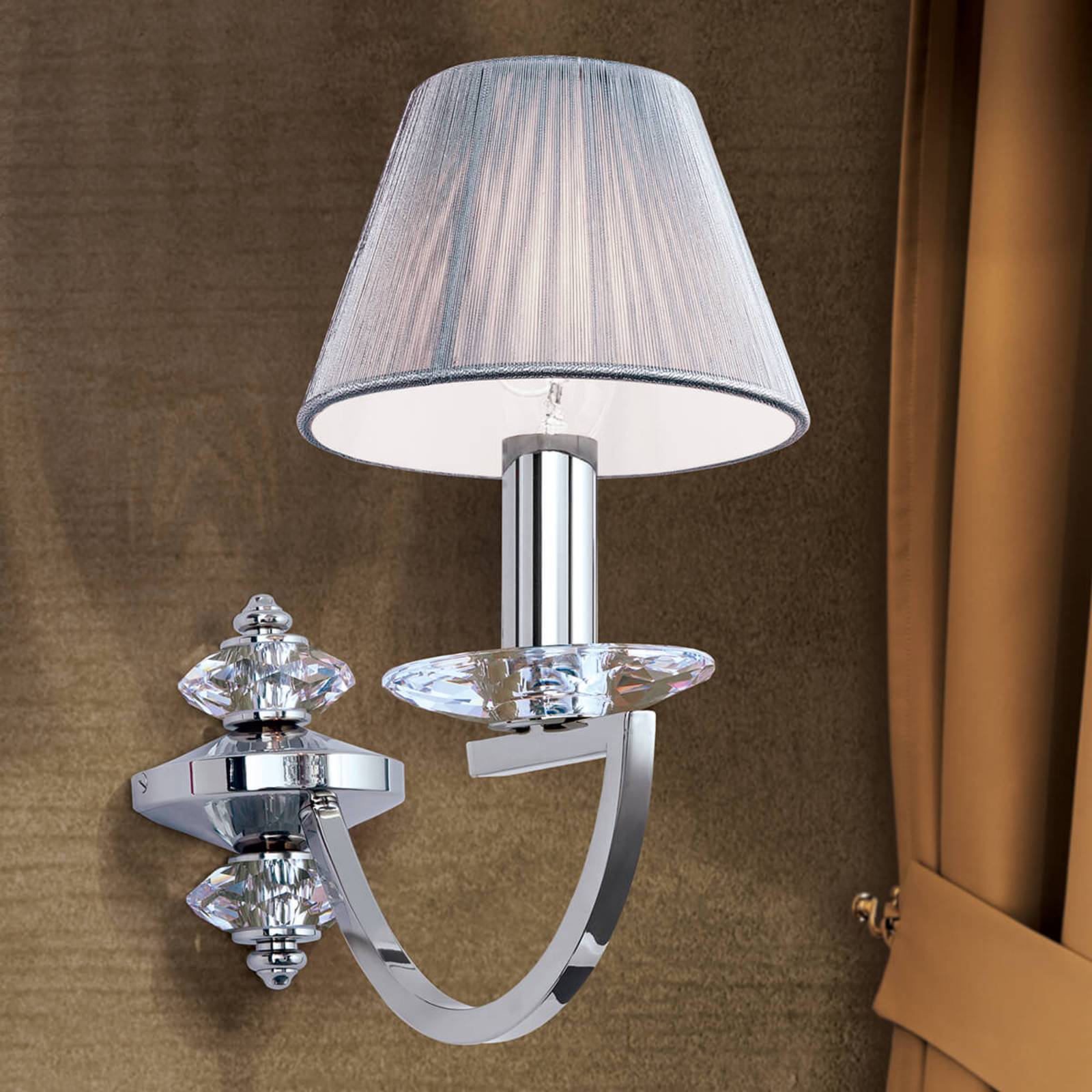 Wall light Avala with crystal applications