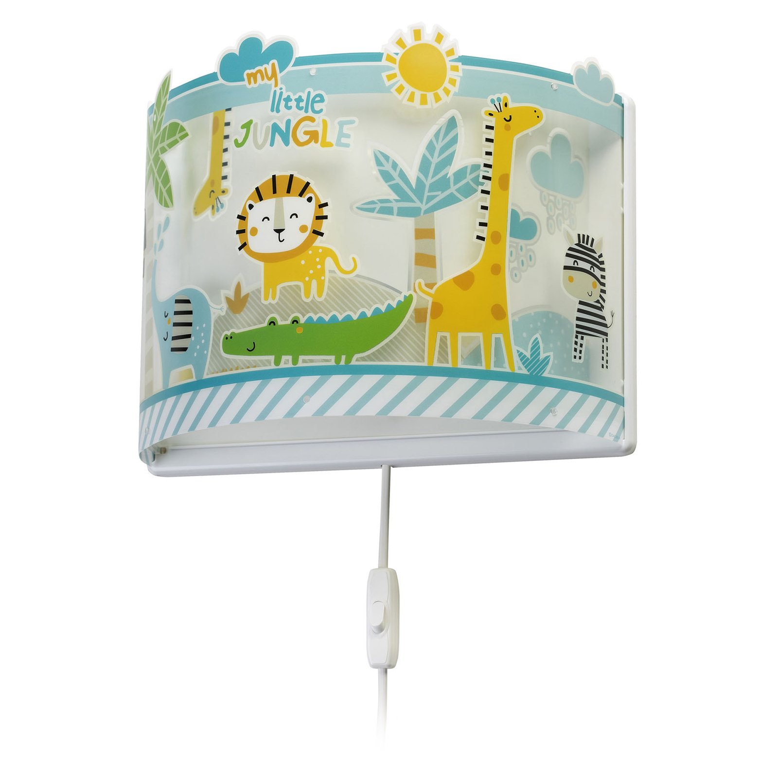 Little Jungle children's wall light with plug