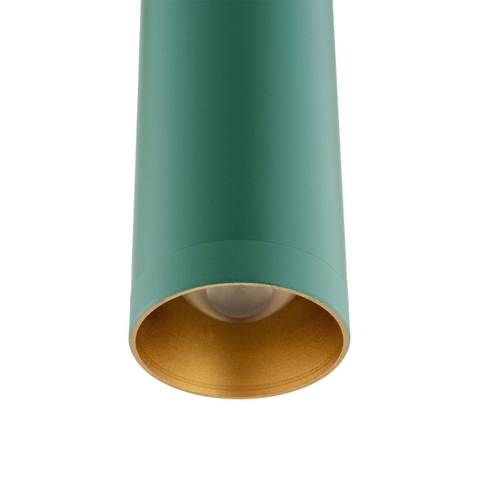 Argon Lampă suspendată LED Rulo verde Ø 32 cm oțel 3000 K - Camera de zi / sufragerie - Metal