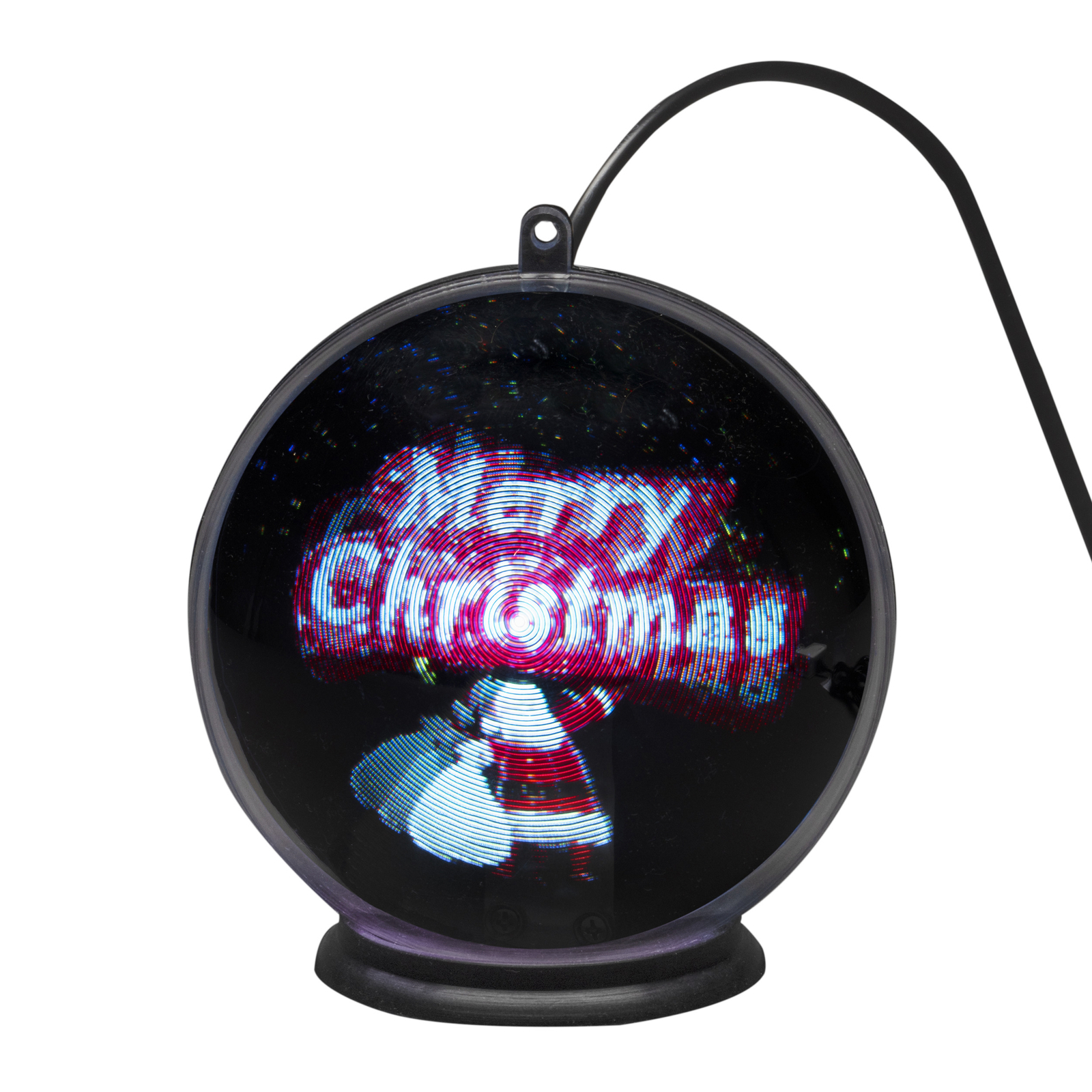 Merry Christmas 3D hologram globe, 42 LEDs