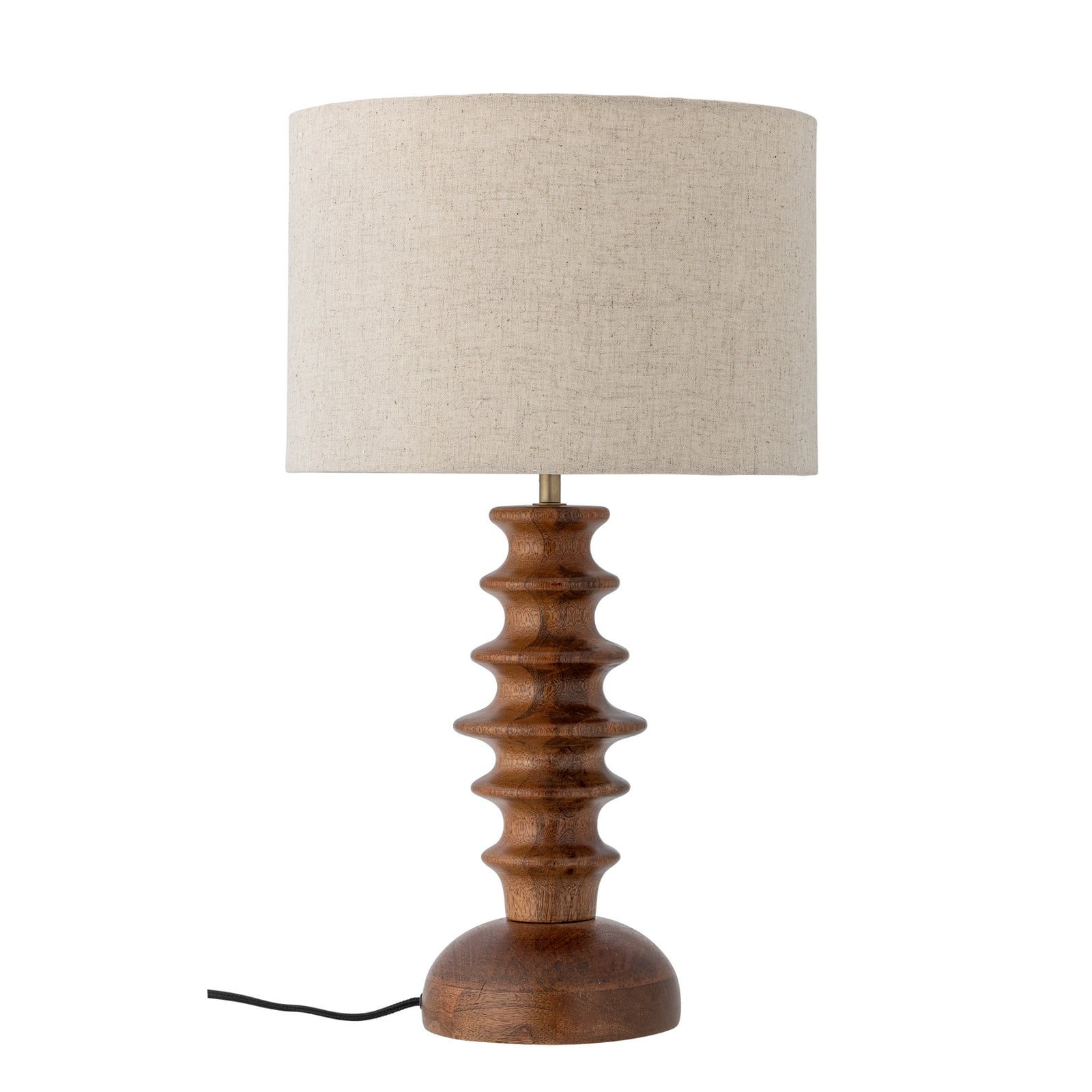 Lampada da tavolo Elinora, marrone/crema, altezza 52 cm - Bloomingville