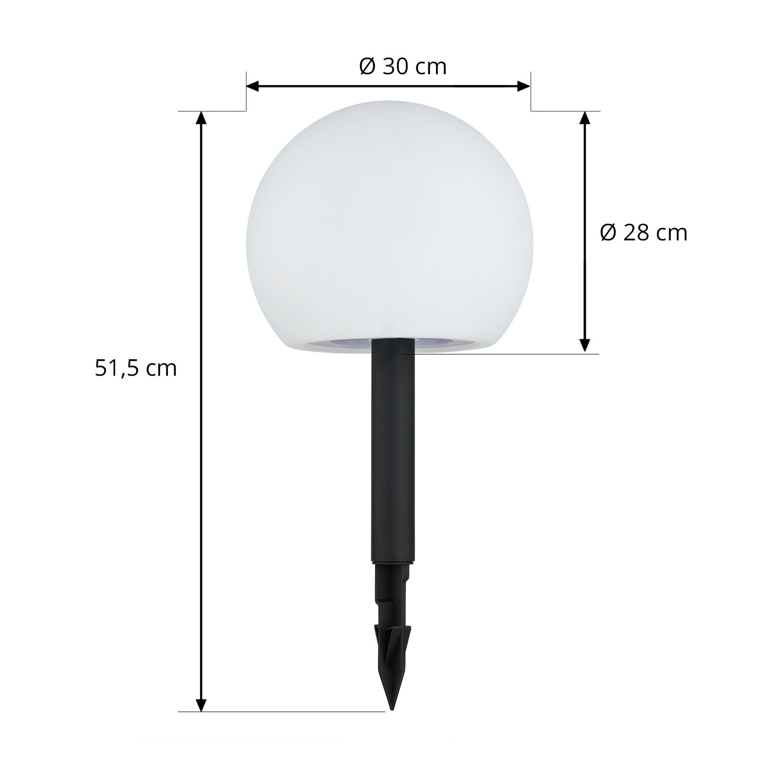 Lago Solarzelle Leuchte 3 pcs. RGBW White - Lindby