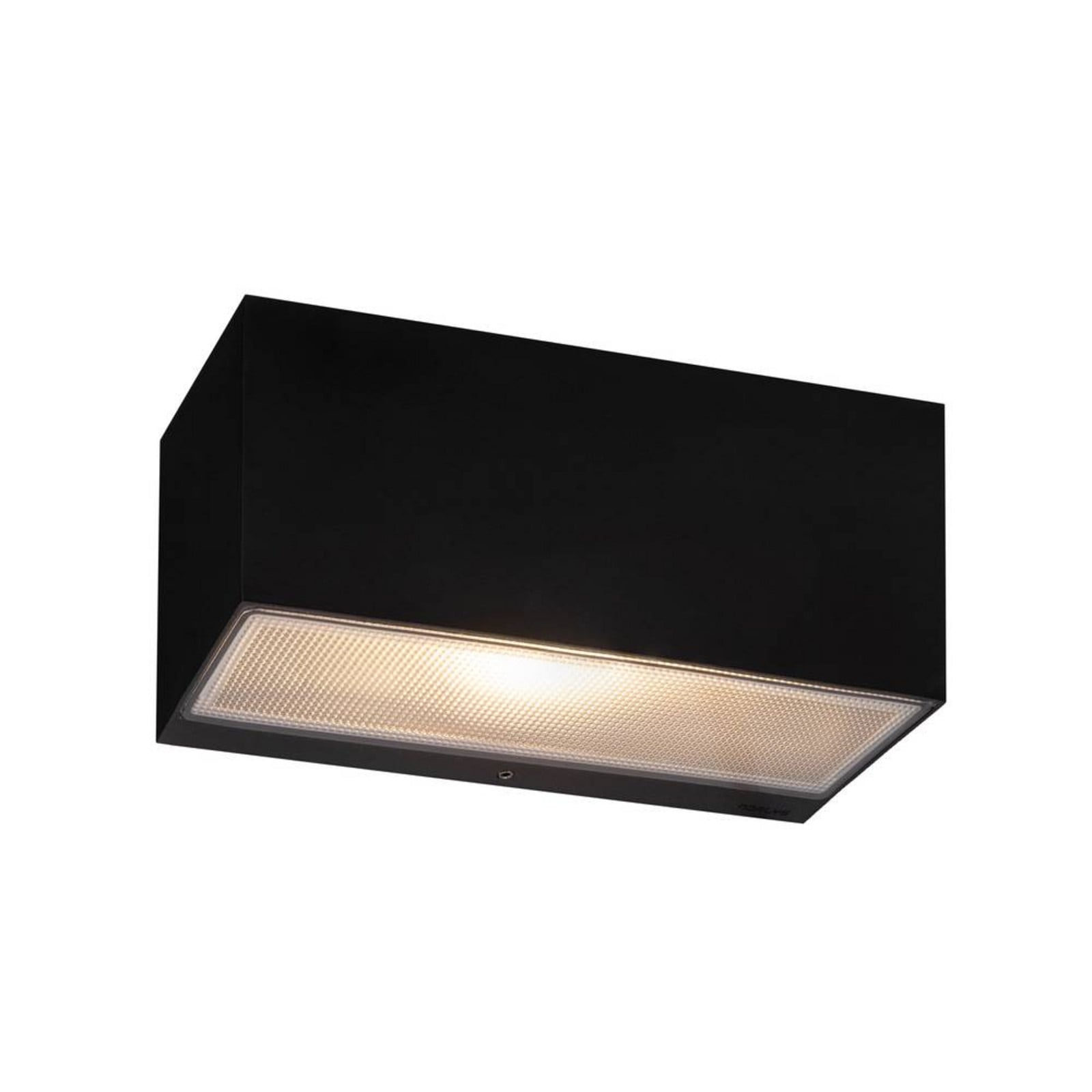 Asker Big Down LED Außenwandleuchte Schwarz Norlys - Terrasse - Aluminium