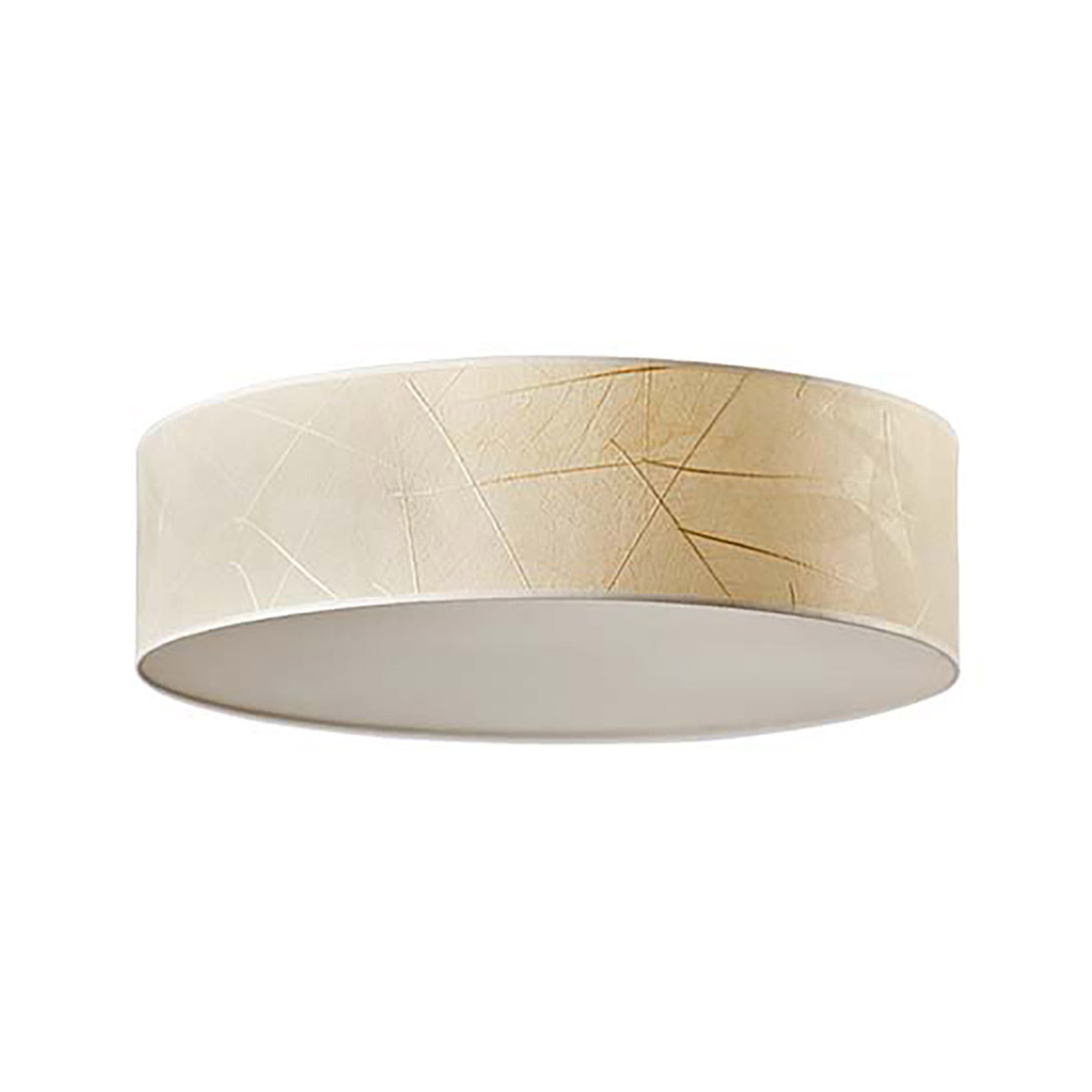 LeuchtNatur Discus ceiling light rubber leaves