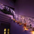 Twinkly Icicle LED curtain light CCT, 190 LEDs