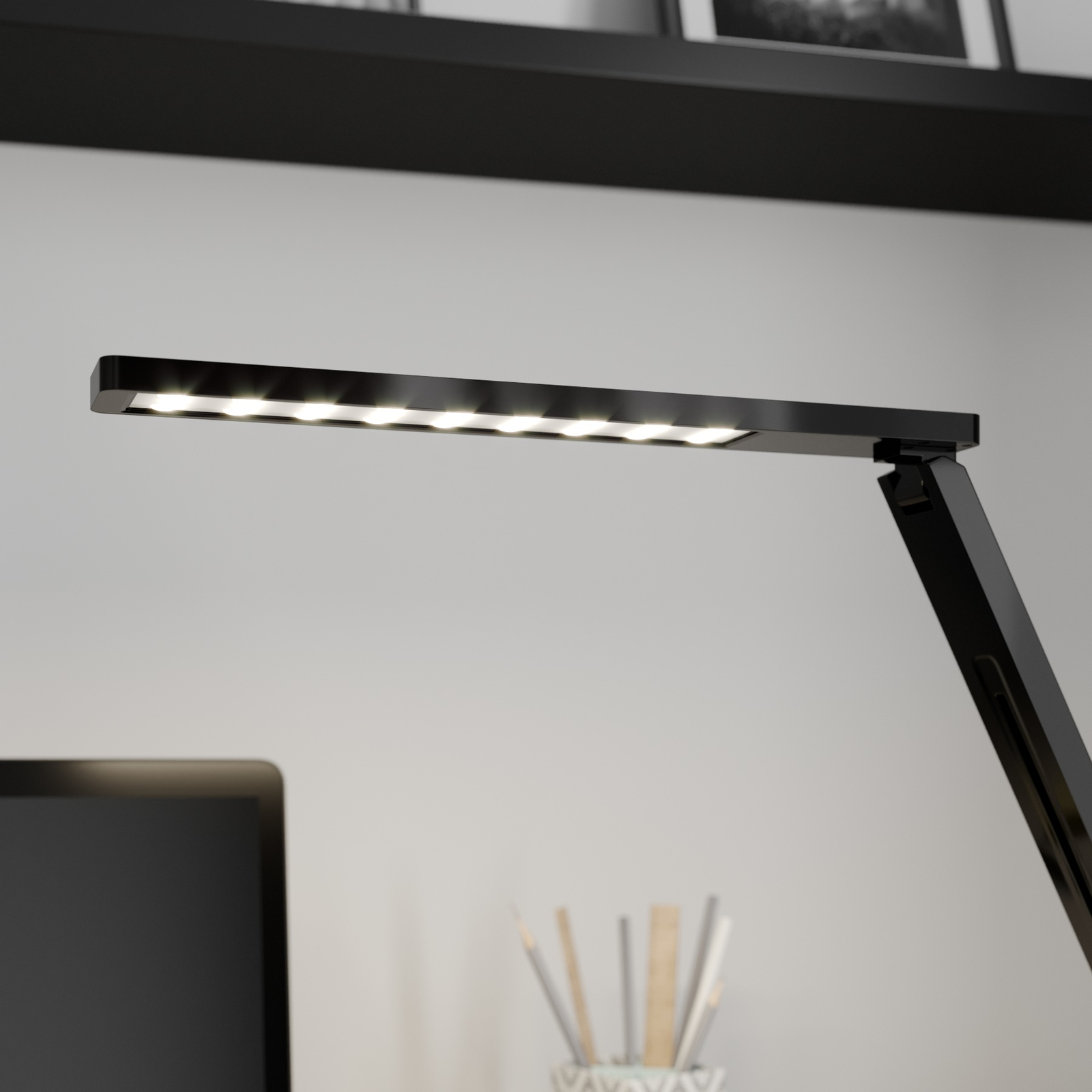 Arcchio Lianel lampada LED da scrivania, nero