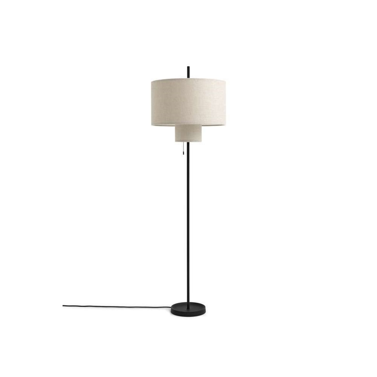 Margin Floor Lamp Beige Canvas - New Works