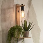 GOOD & MOJO Flores wall light with a shelf natural