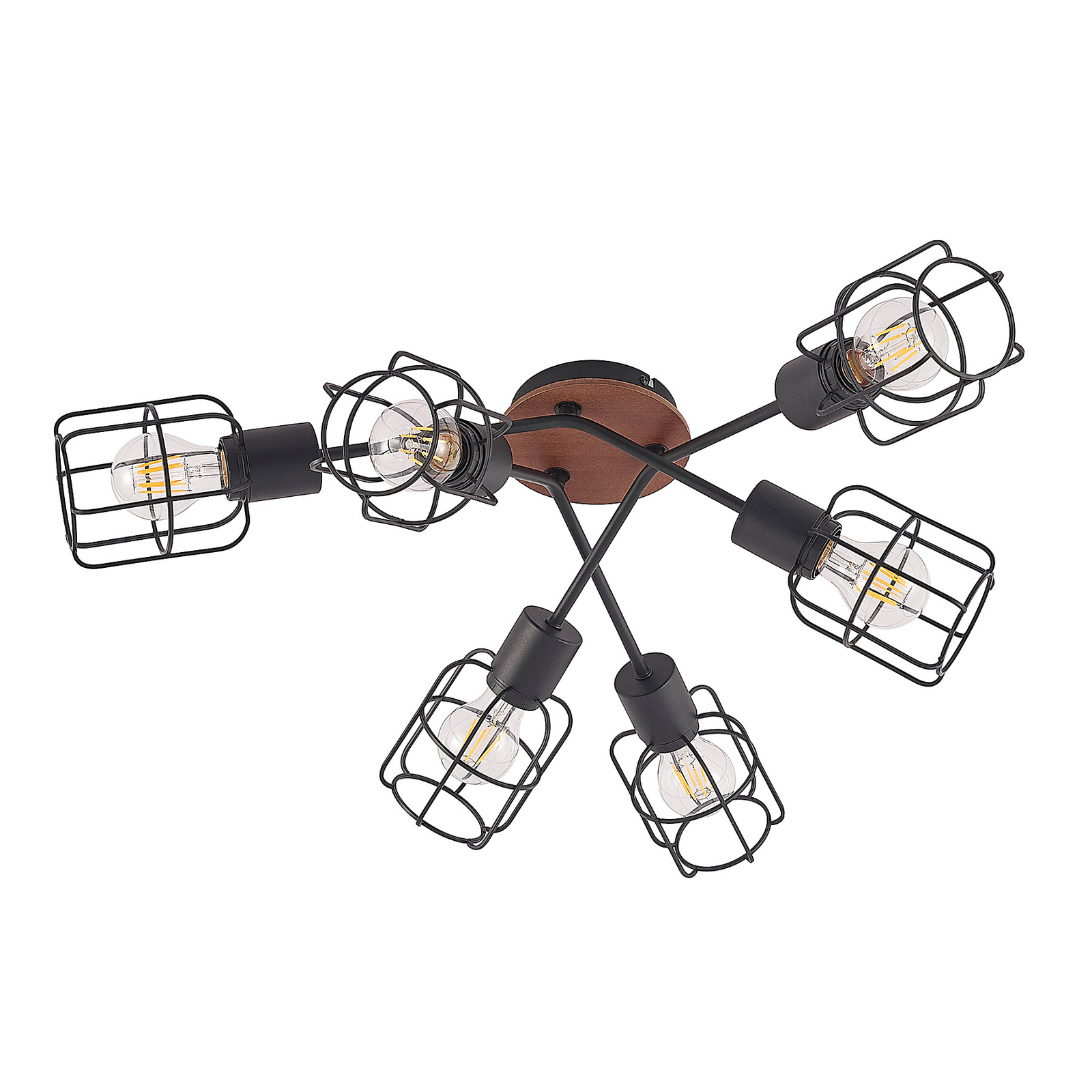 Lindby Telmos lampa sufitowa, 6-punktowa