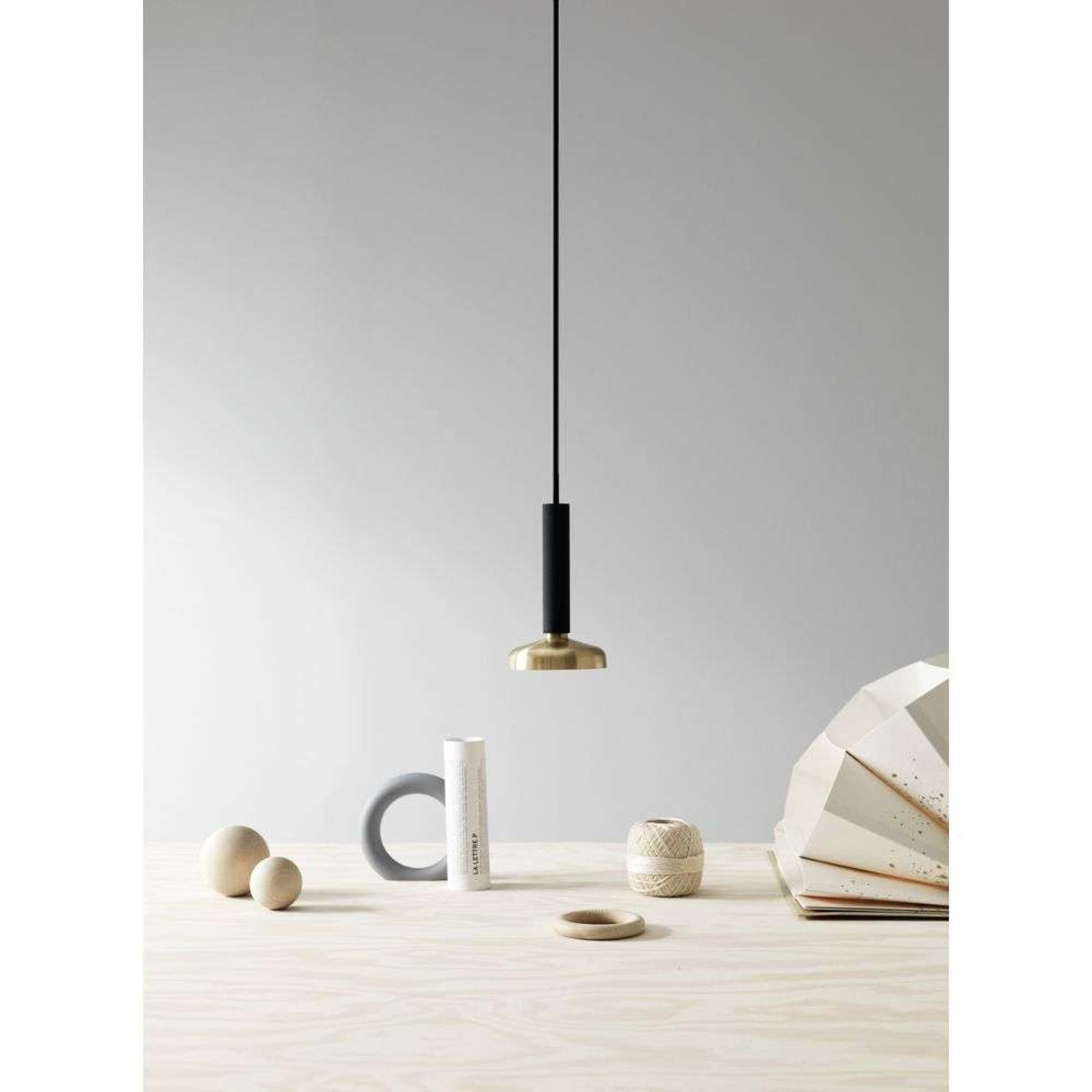 Blend 9 Lustră Pendul Black/Brass - Pholc