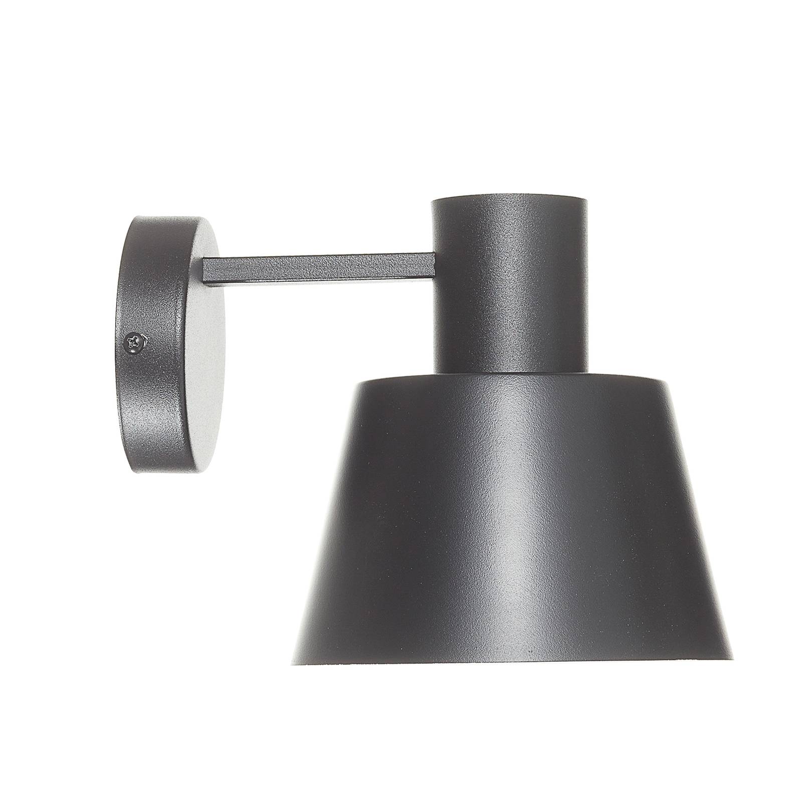 Wandleuchte Dunka aus Metall, einflammig, schwarz