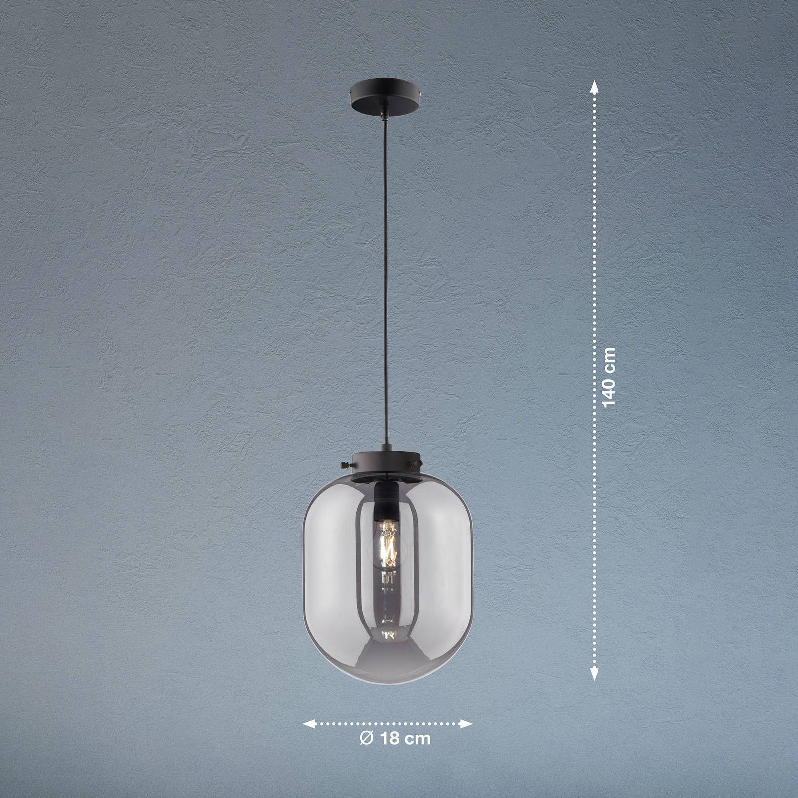 fischer & honsel suspension regi, à une lampe, ø 18 cm