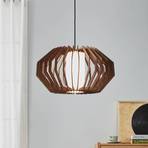 Rusticaria pendant light with wooden struts