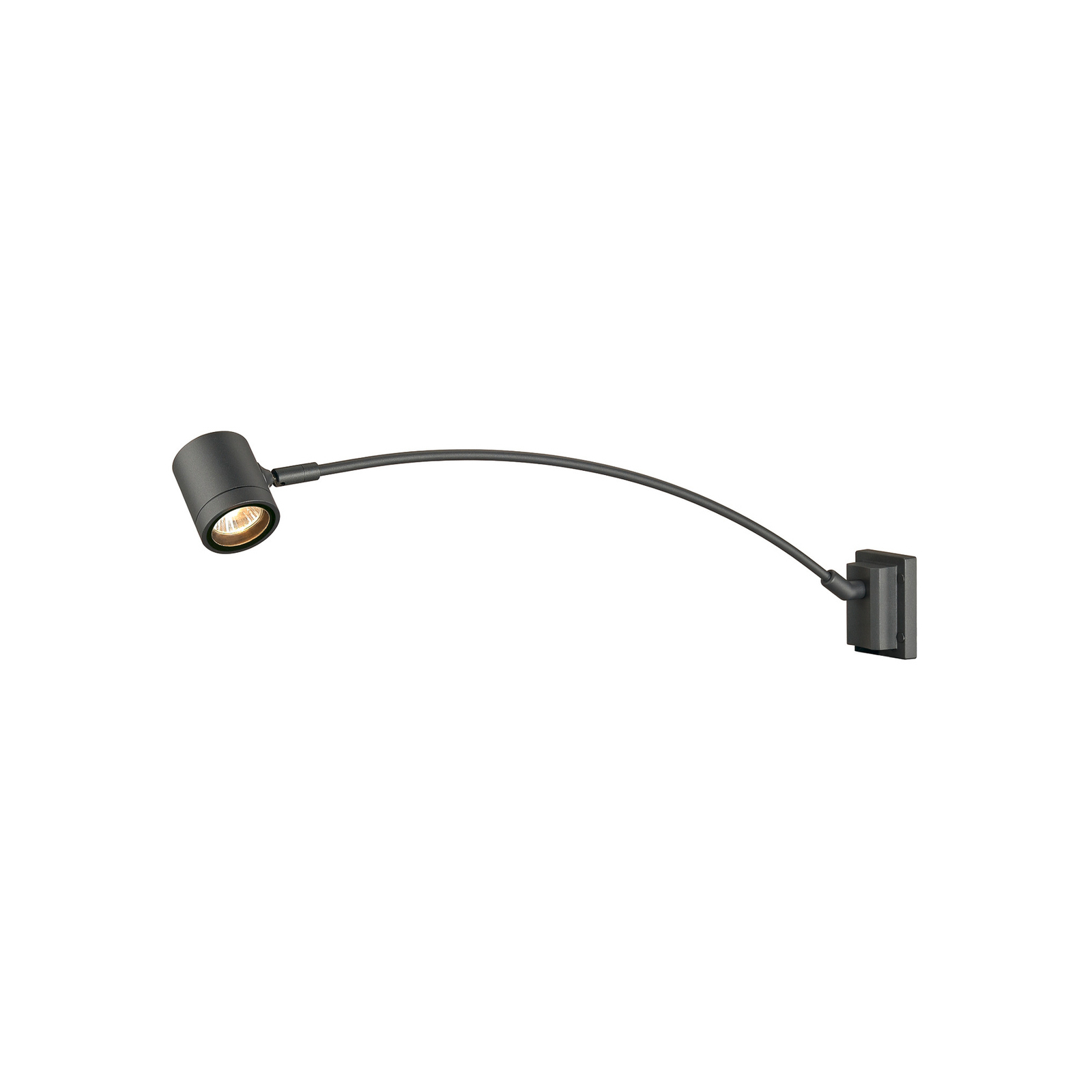 SLV vegglampe Myra Display, antrasitt, aluminium, utspring 78 cm