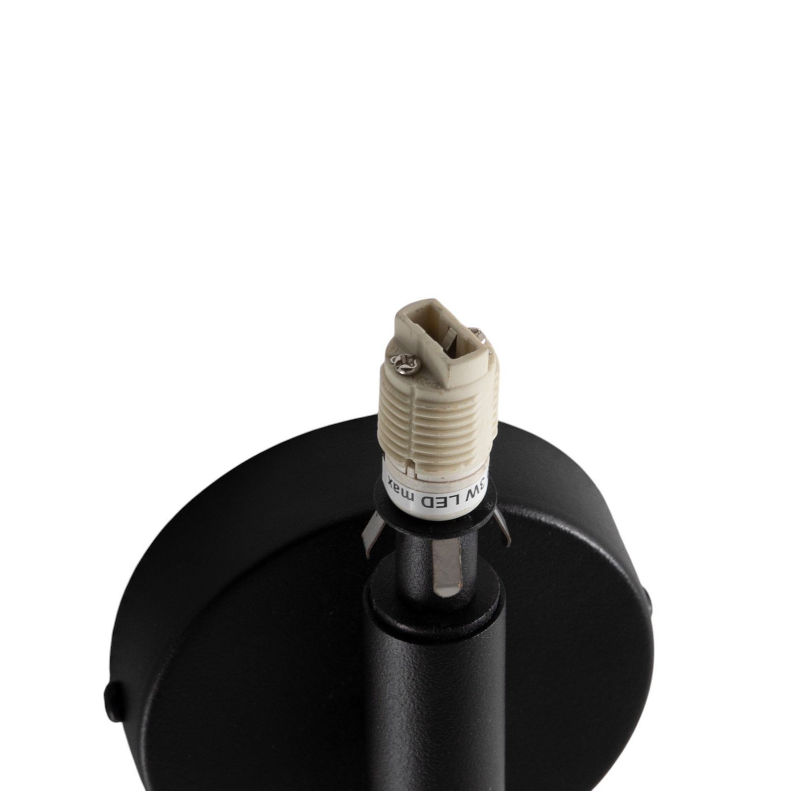 Aplică de perete Sopel Lux, 2 becuri, negru/auriu, înălțime 38 cm