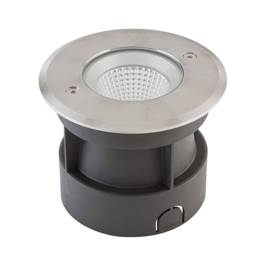 EVN Meerkat, rund, 60°, edelstahl, 6W, 3.000 K