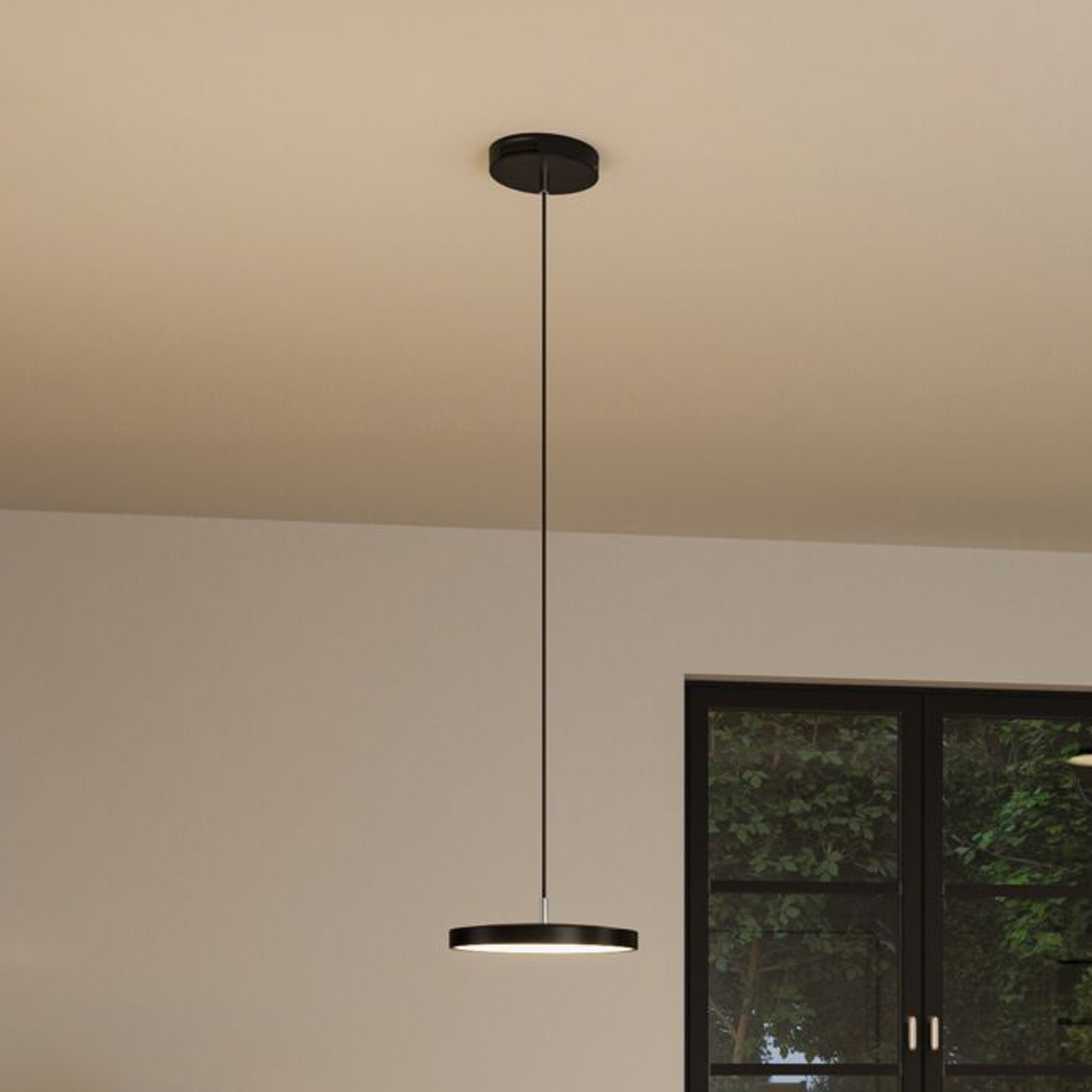 Paulmann Hildor LED závěsné světlo, ZigBee, černá