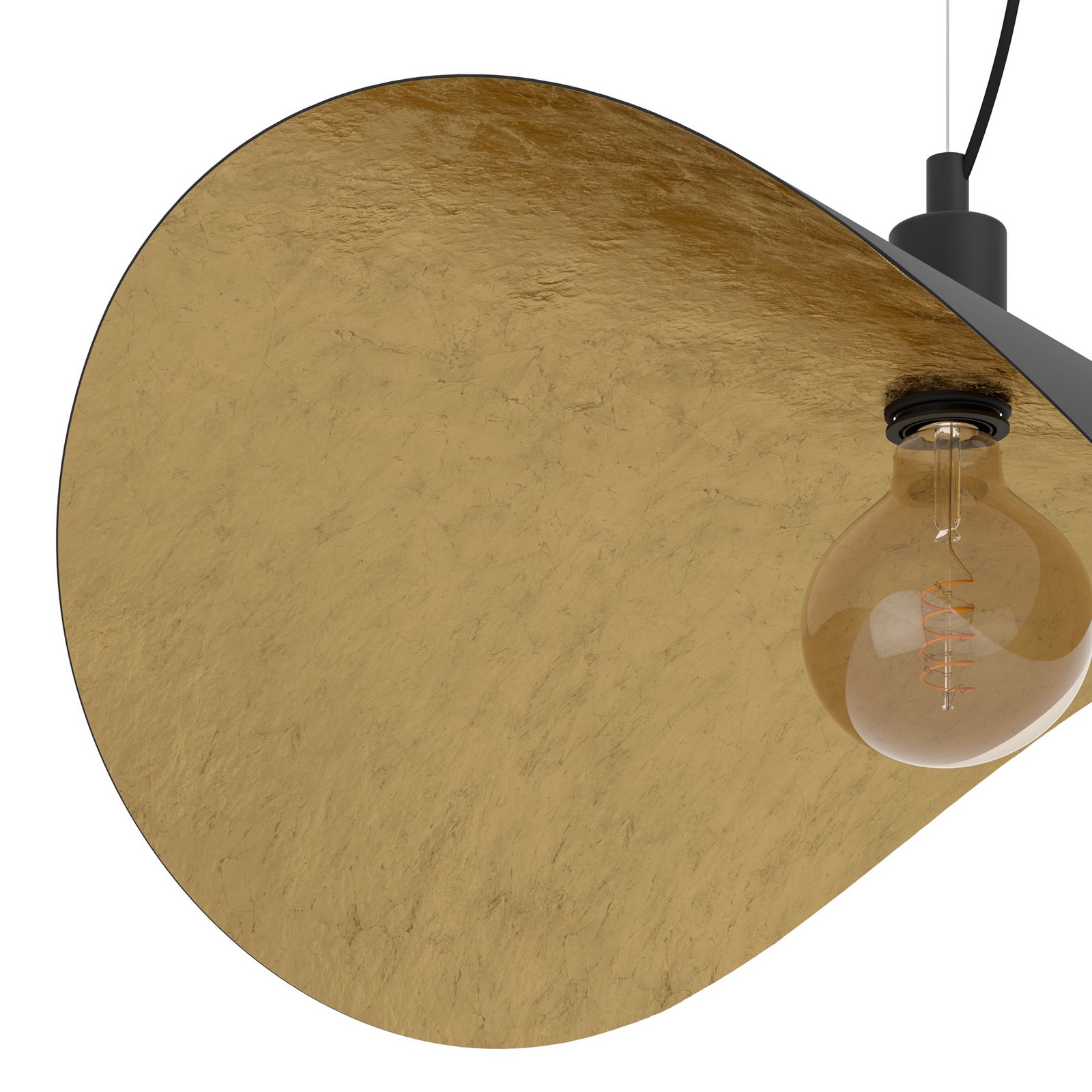 Závěsné světlo Saceda, 80 cm černá/zlatá - EGLO Stars of Light