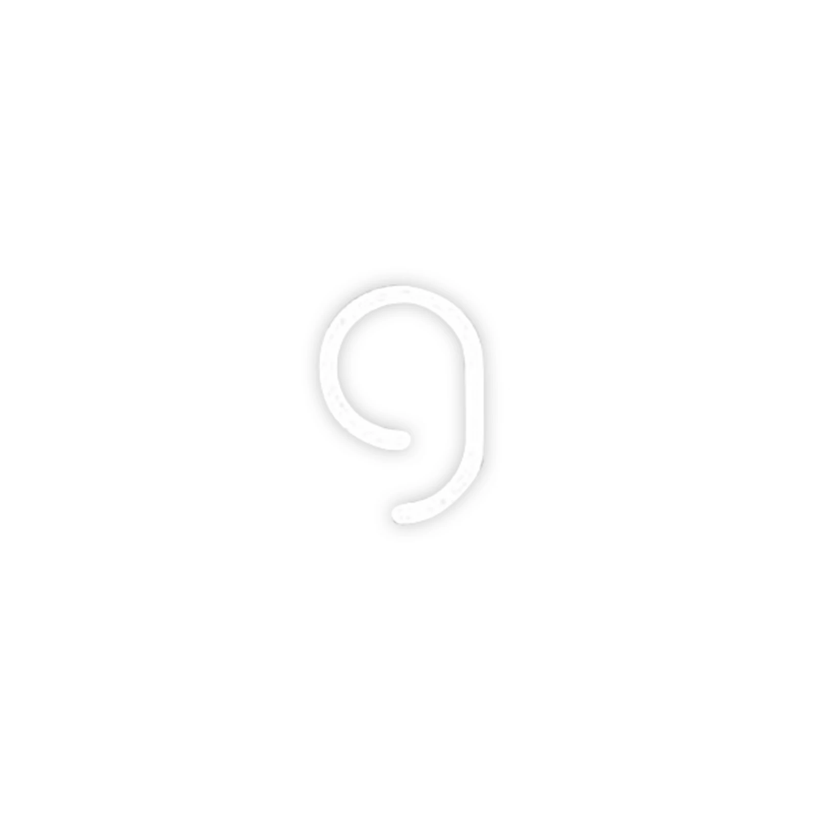 Artemide Alphabet of Light svetlo s číslom 9
