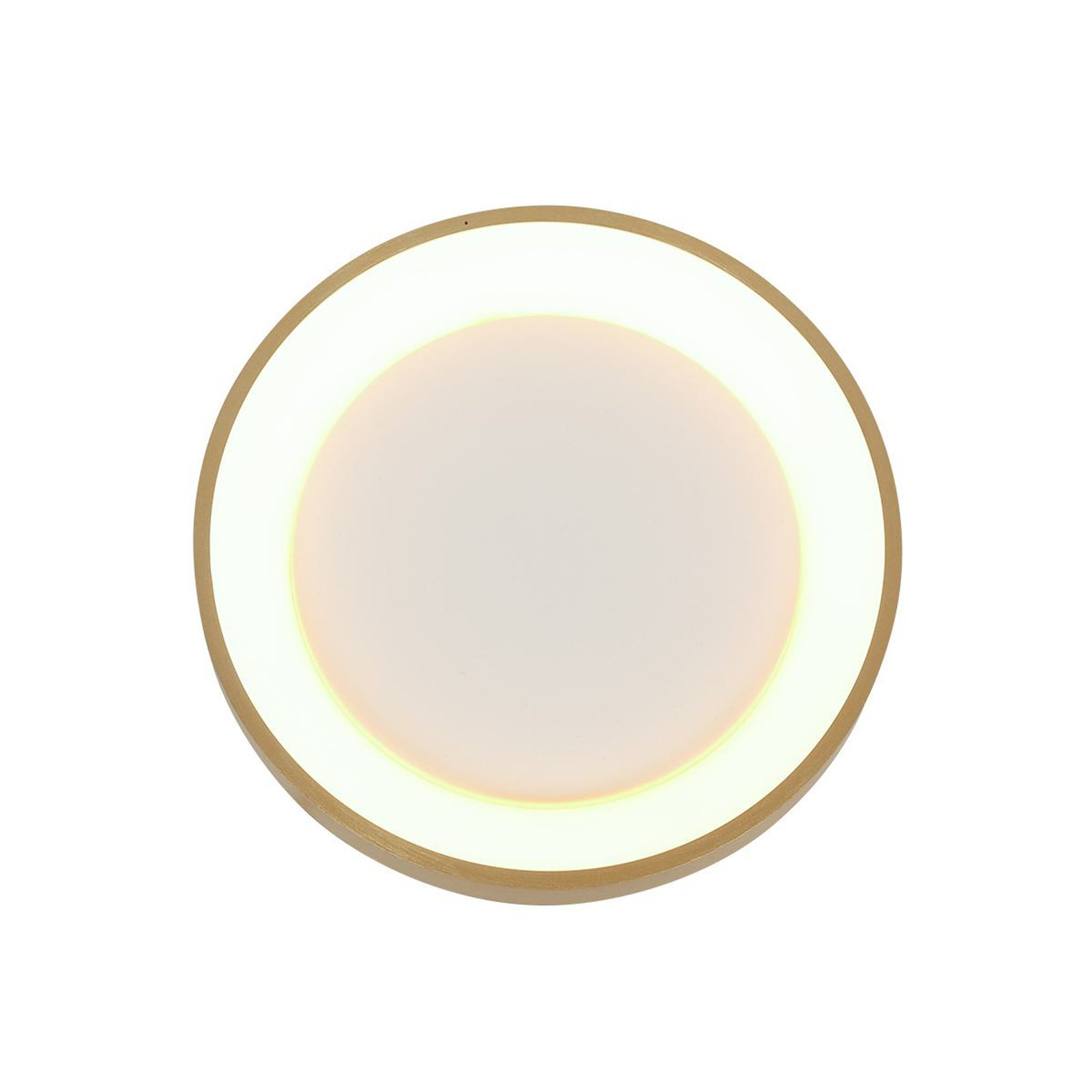 Candeeiro de teto LED Ringlede, dourado, altura 6 cm, Ø 28 cm