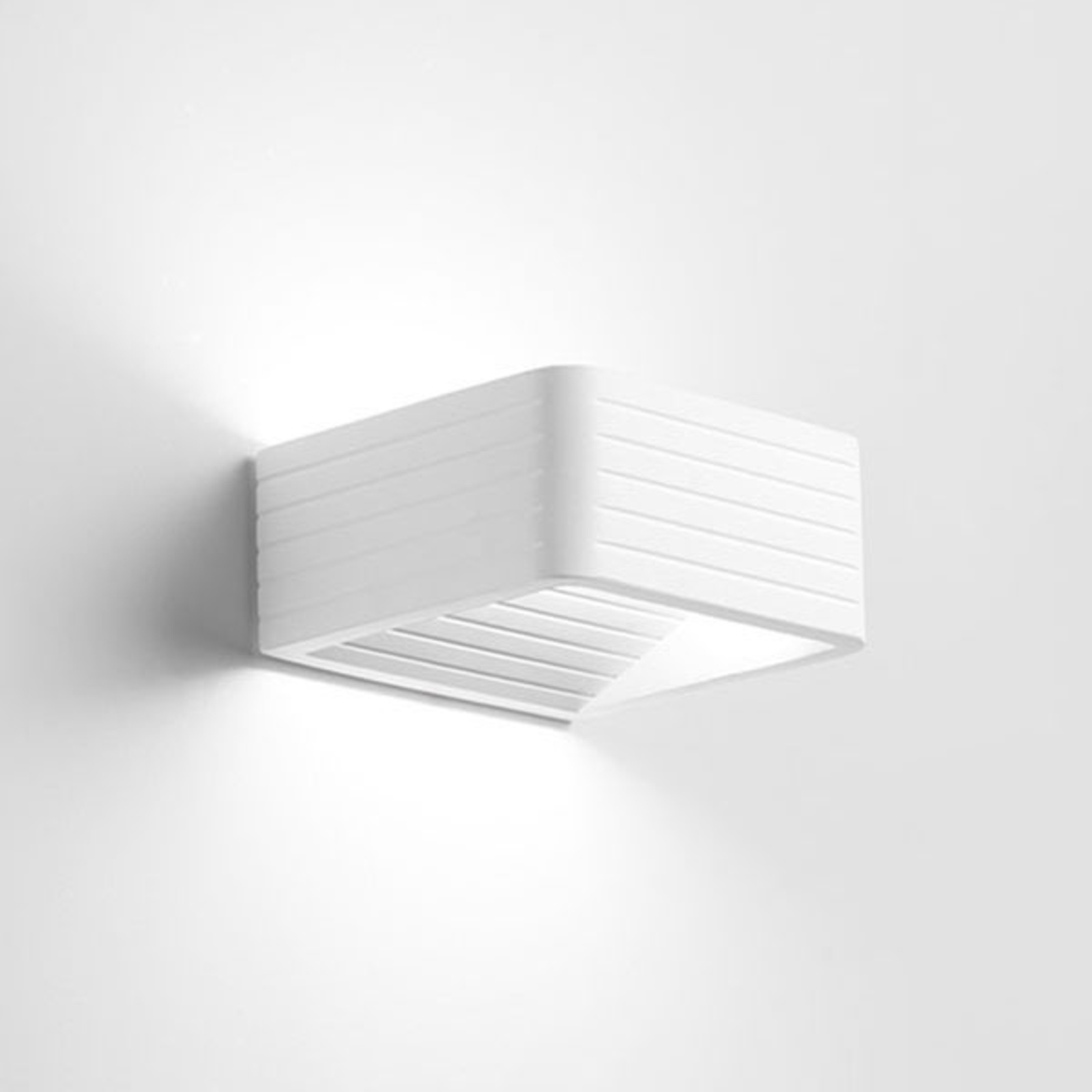 Sforzin Limera LED wall light 12.5 cm wide, for Hallway, plaster, 3 W, energy efficiency: A+, W: 12.5 cm, H: 6 cm
