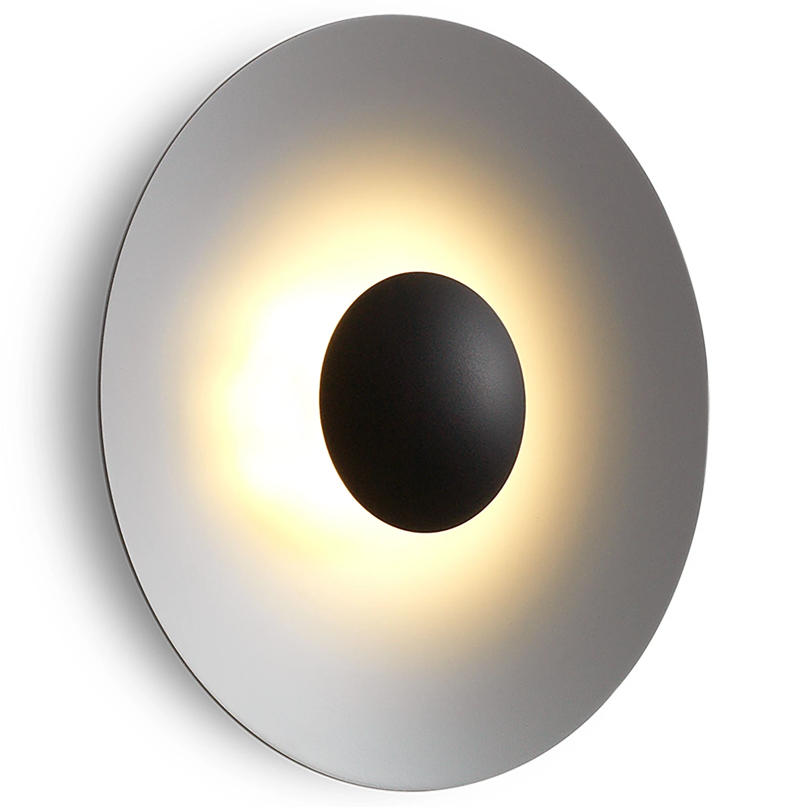 MARSET Ginger 42C LED-Wandlampe Ø42cm steingrau