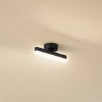 Plafón LED Lindby Eldrin, 1 luz, negro, metal