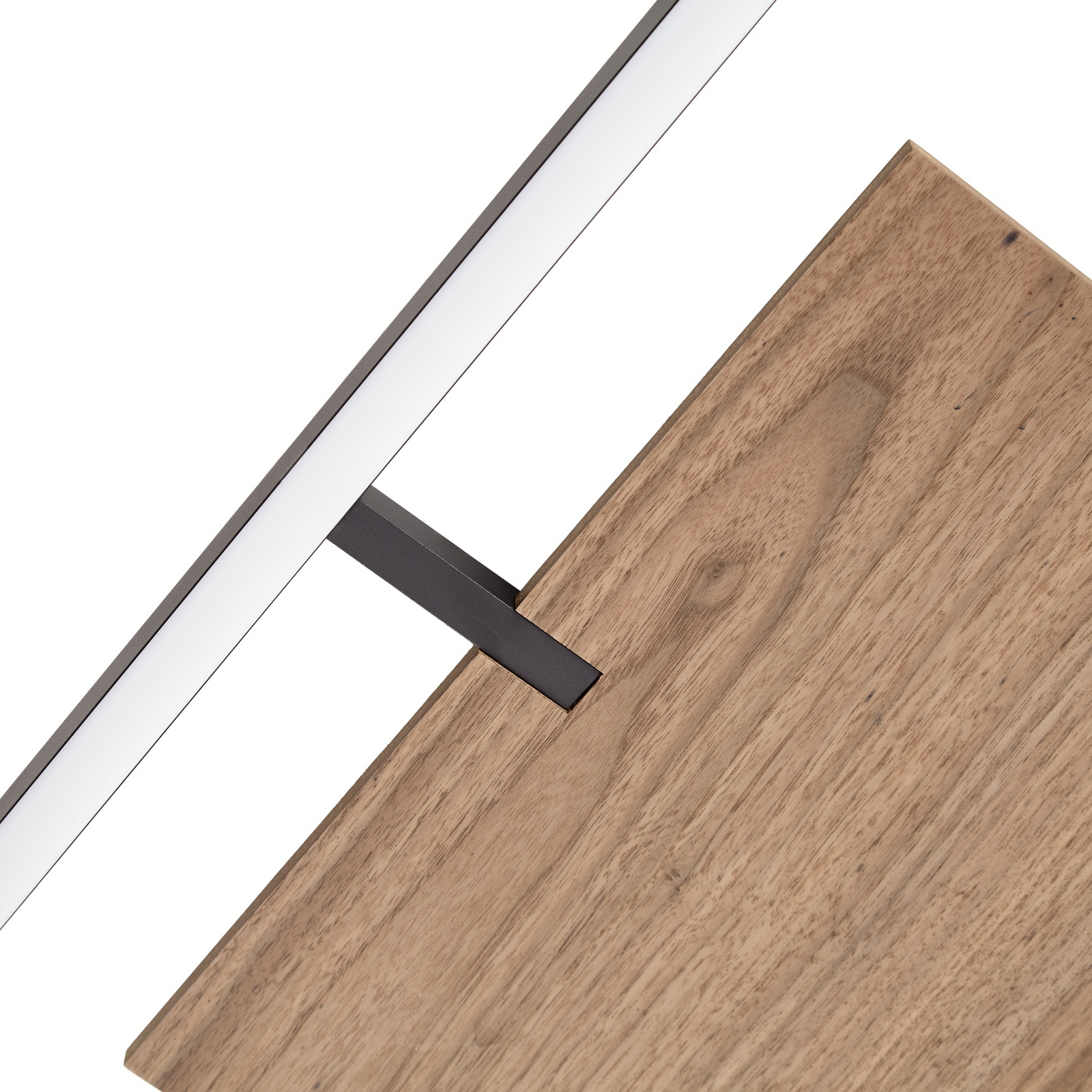 Vectra LED ceiling light, wood, 50 x 50 cm, dimmable, 3,000 K - Lucande