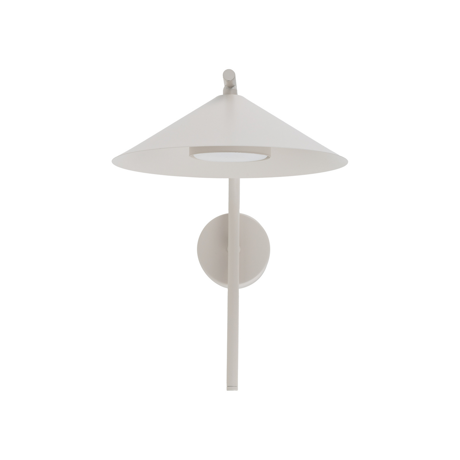 Sieninis šviestuvas „Lume S“, pilkai rusvos spalvos, metalinis, 31 cm aukščio,