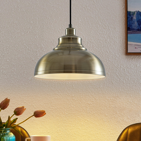 Lindby Emna Pendellampe, einflammig, altmessing
