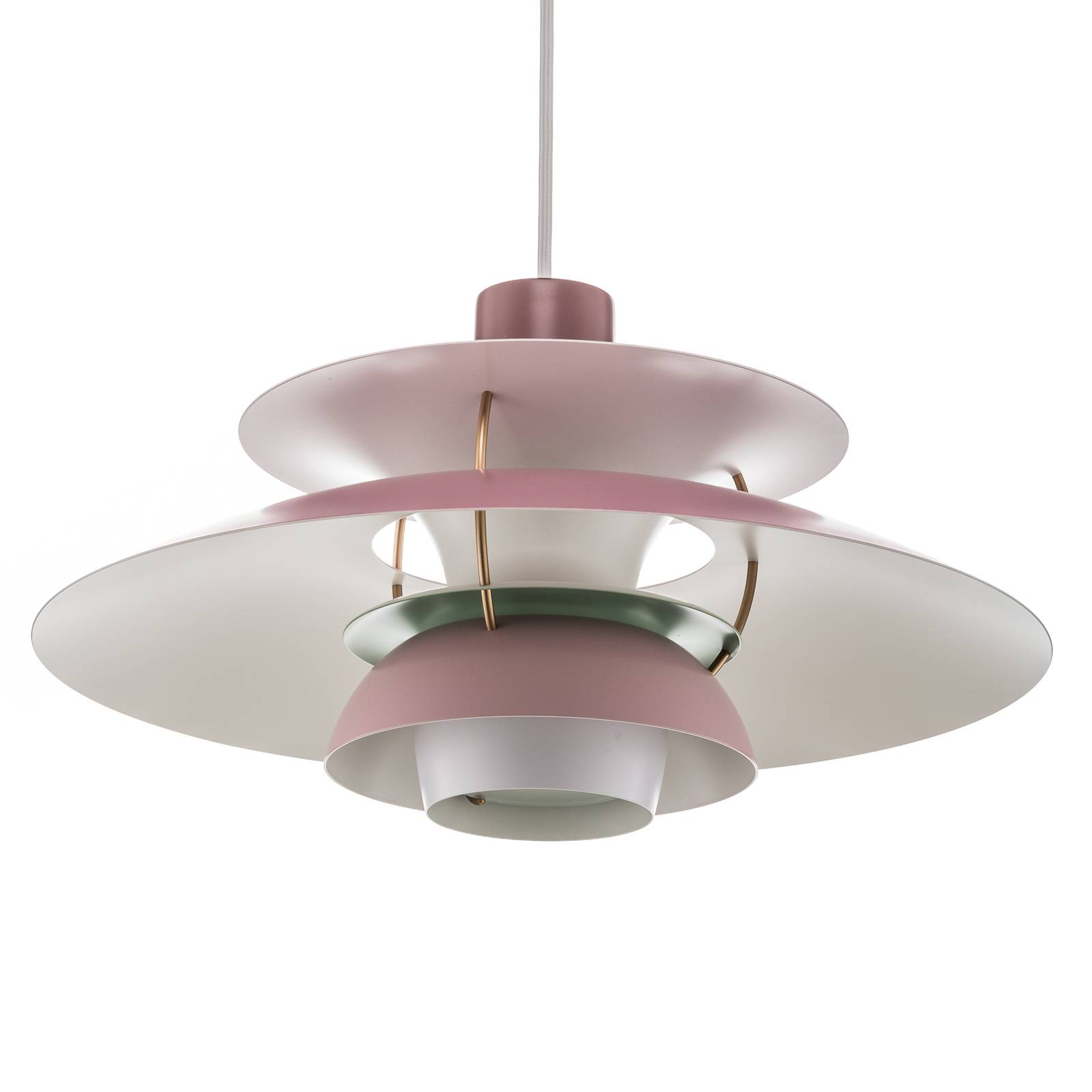 Louis Poulsen PH 5, lampa wisząca, różowa