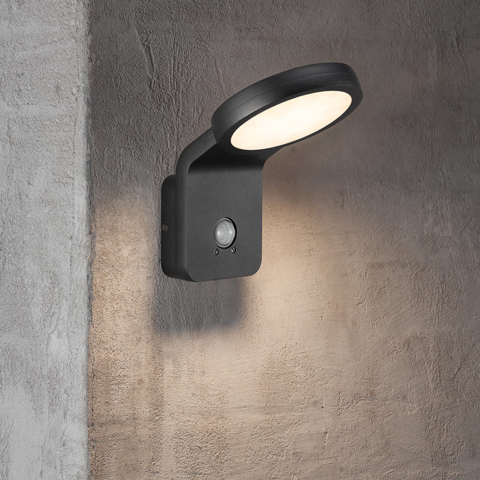 LED-Außenwandleuchte Marina mit IR-Sensor