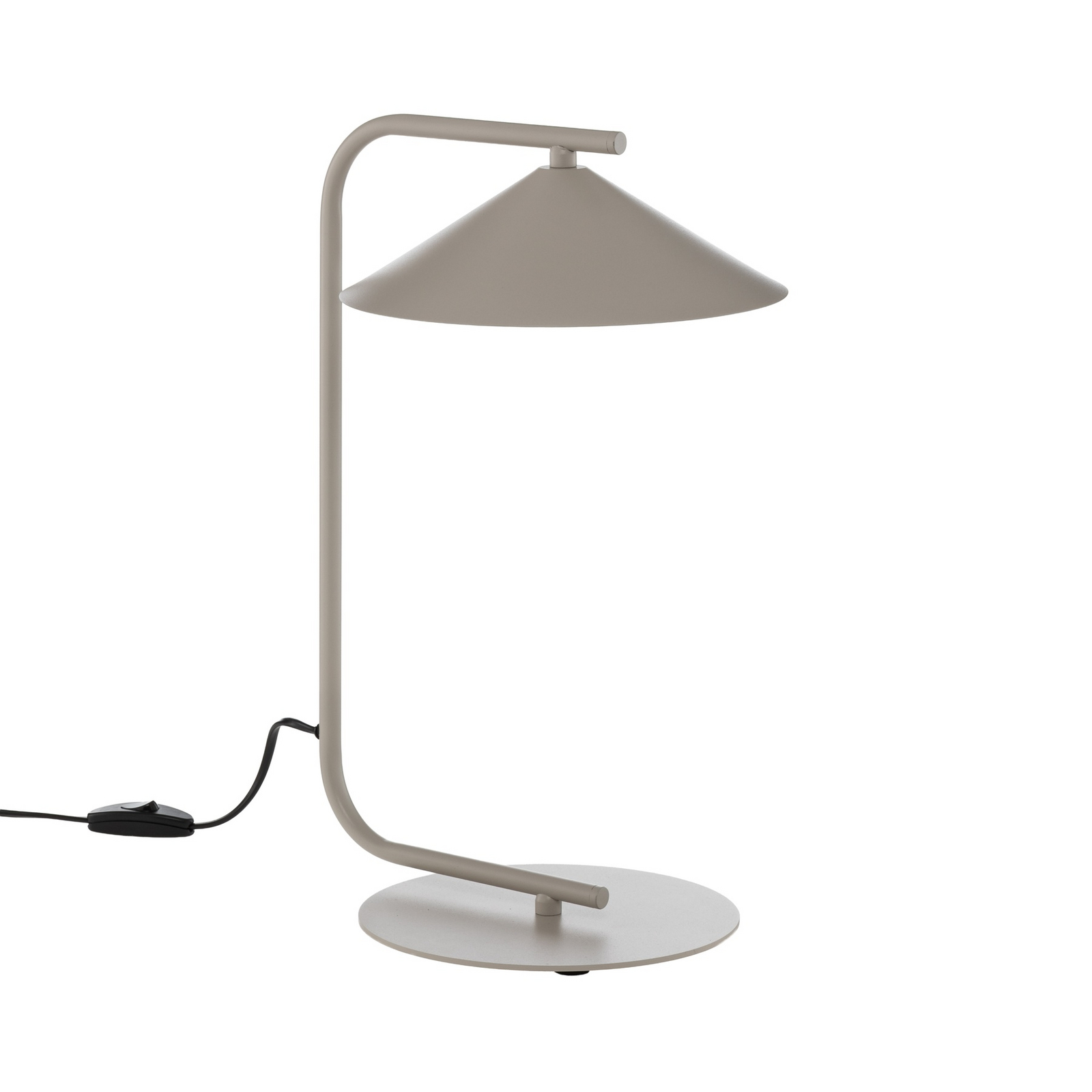 Tischleuchte Lume, creme, Metall, Höhe 42 cm