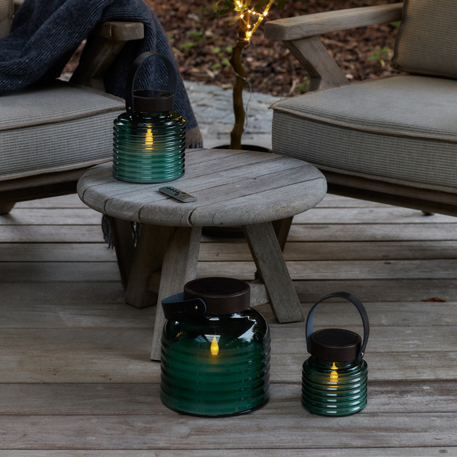 Solární lampa Aston Jar, výška 12 cm, zelená/hnědá, IP44 Solární lampa Aston Jar, výška 12 cm, zelená/hnědá, IP44