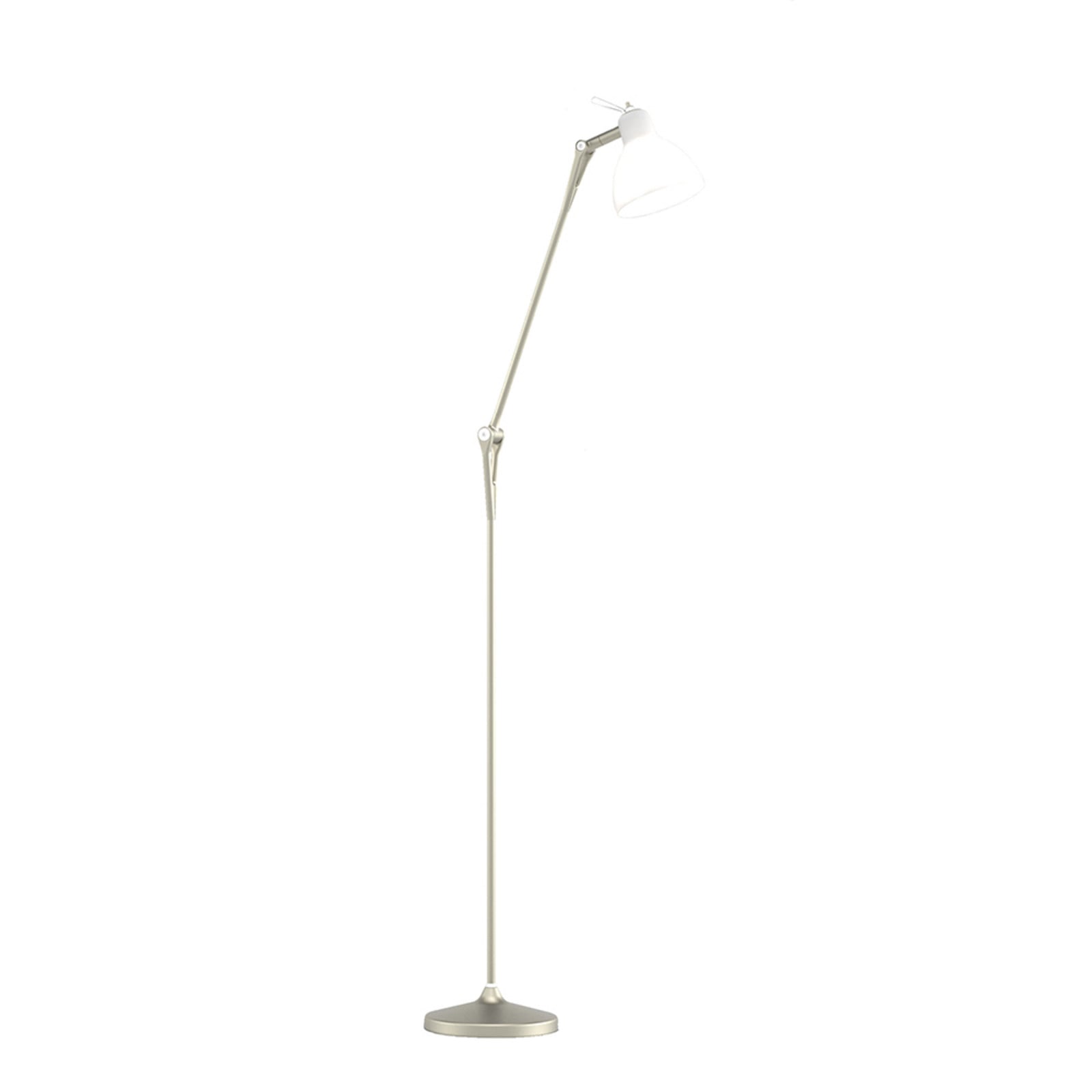 Luxy F1 Stehleuchte Light Bronze/Satin White Rotaliana - Wohnzimmer - Metall