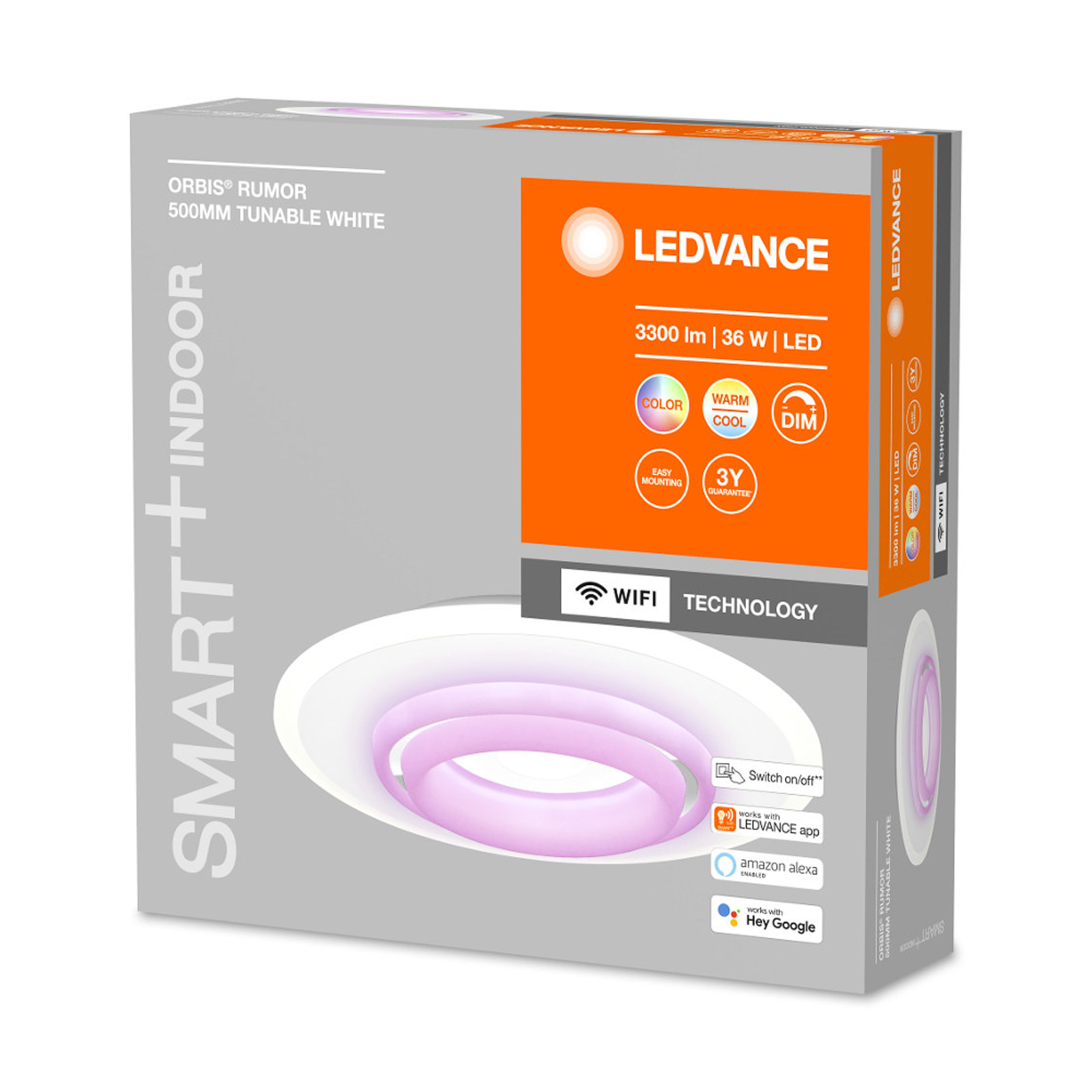 LEDVANCE SMART+ WiFi Orbis Rumor plafón LED