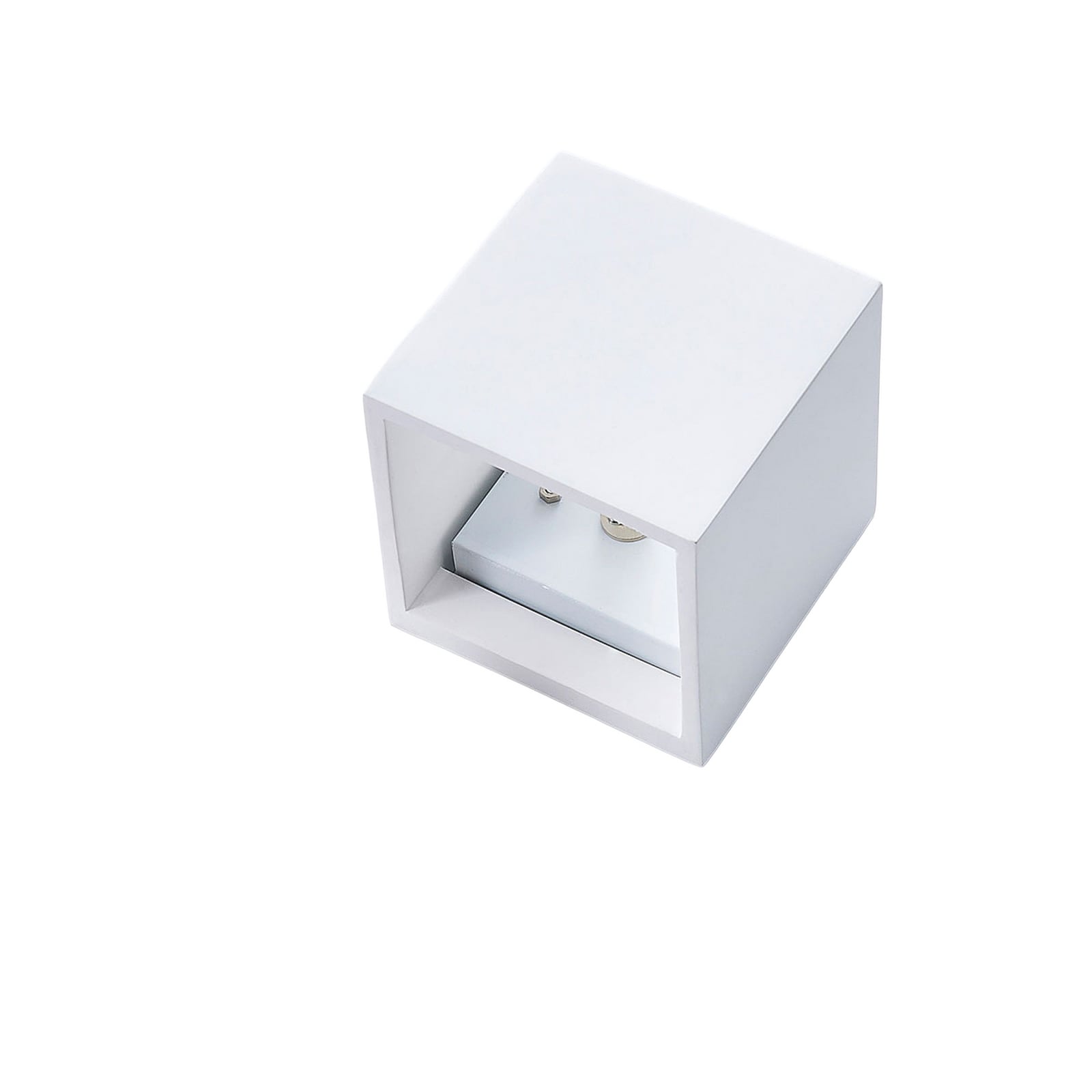 Lindby wandlamp Kay, wit, gips, set van 2